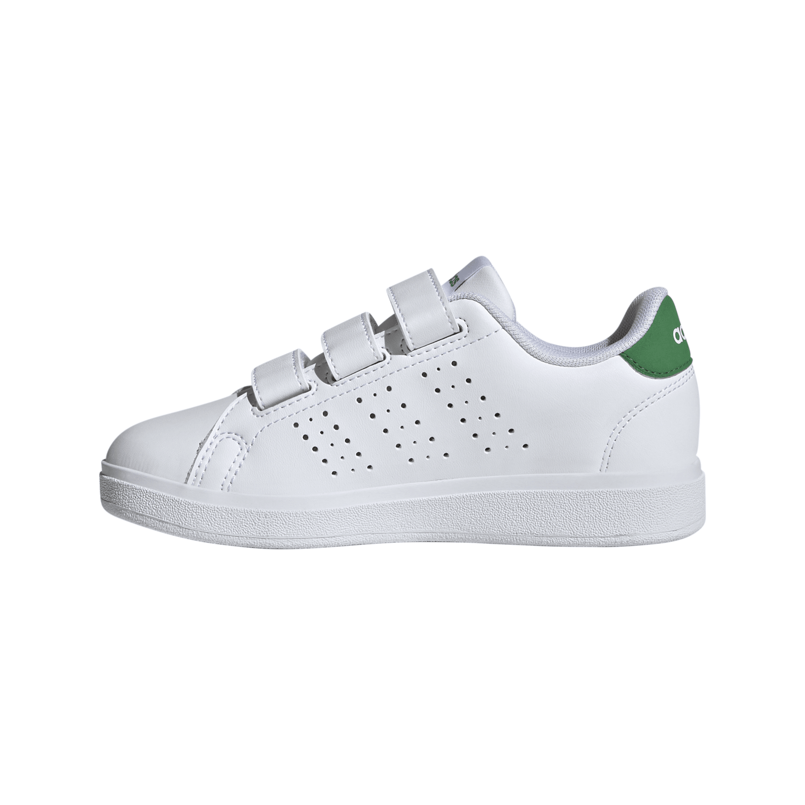 adidas - ADVANTAGE BASE 2.0 CF C - FTWWHT/FTWWHT/GREEN φωτογραφία