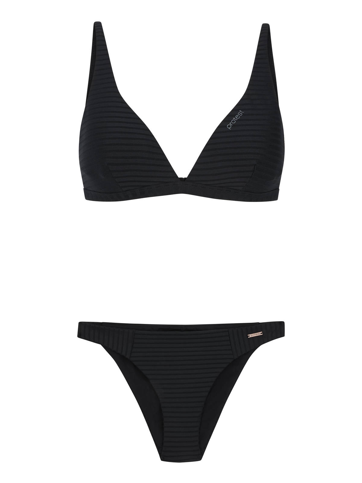  Protest - PRTMAUDY TRIANGLE BIKINI - TRUE BLACK 2025