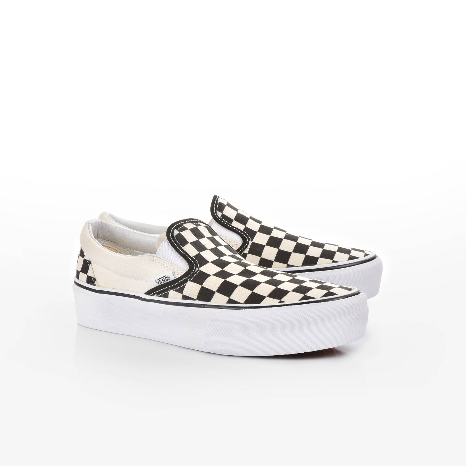 Vans – UA CLASSIC SLIP-ON P BLK WHTCHCKE – VNBWW
