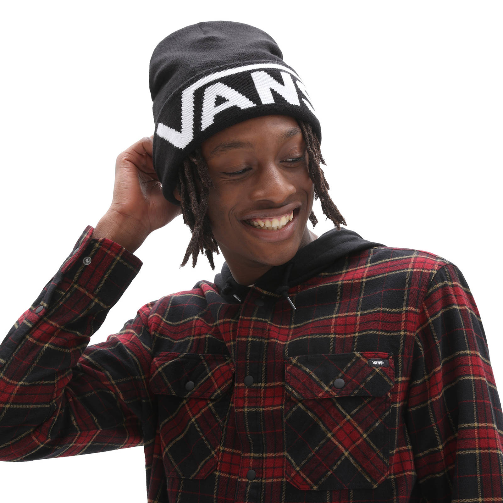Vans - MN DROP V TALL CUFF BEANIE - BLACK φωτογραφία
