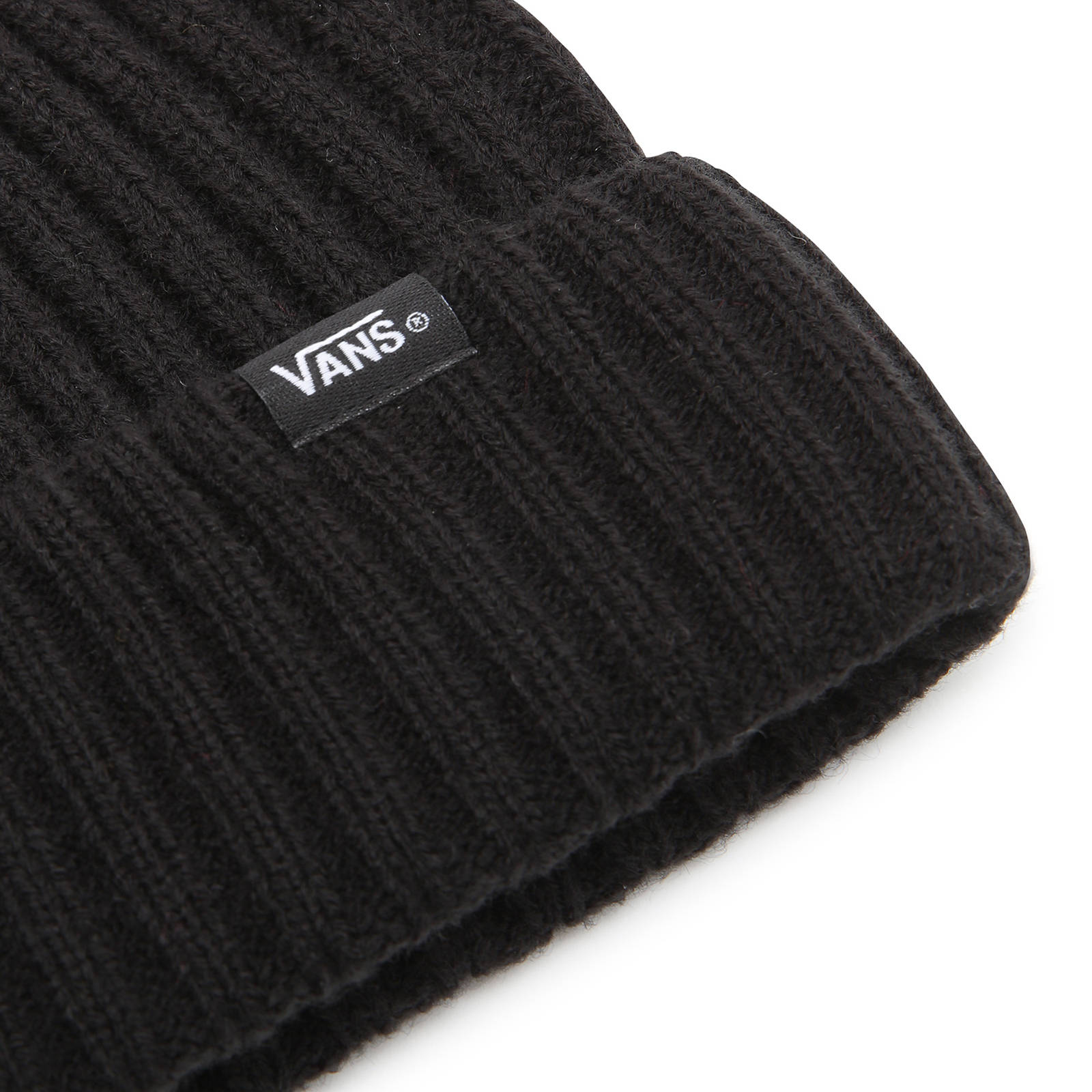 Vans - MN VANS SHALLOW CUFF BEANIE - BLACK φωτογραφία
