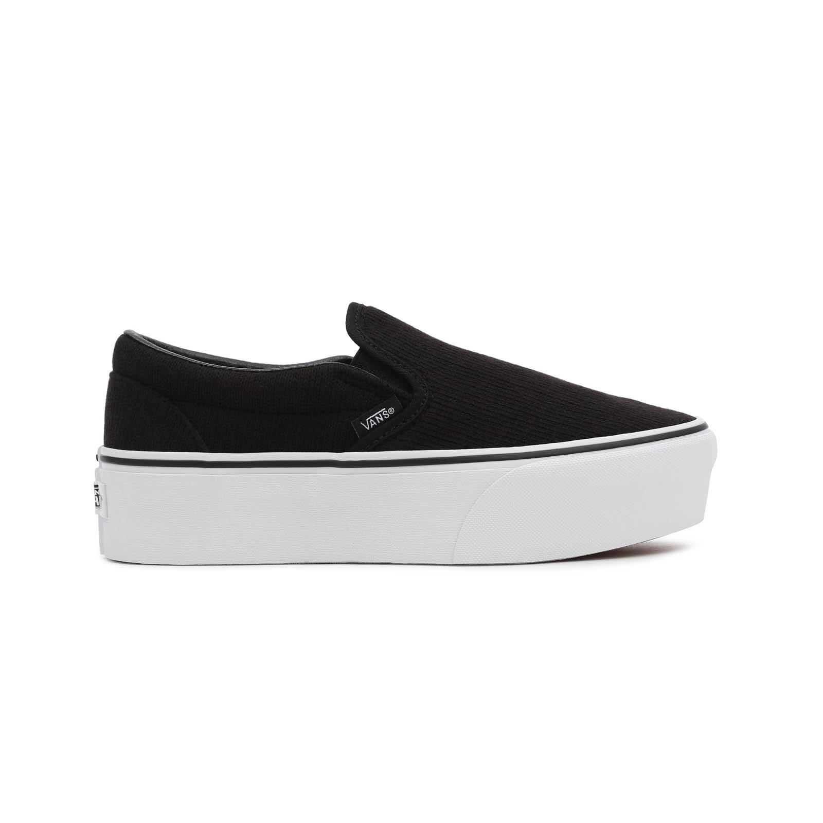 Vans Vans - UA CLASSIC SLIP-ON STACKF B - (RIB KNIT) BLK/