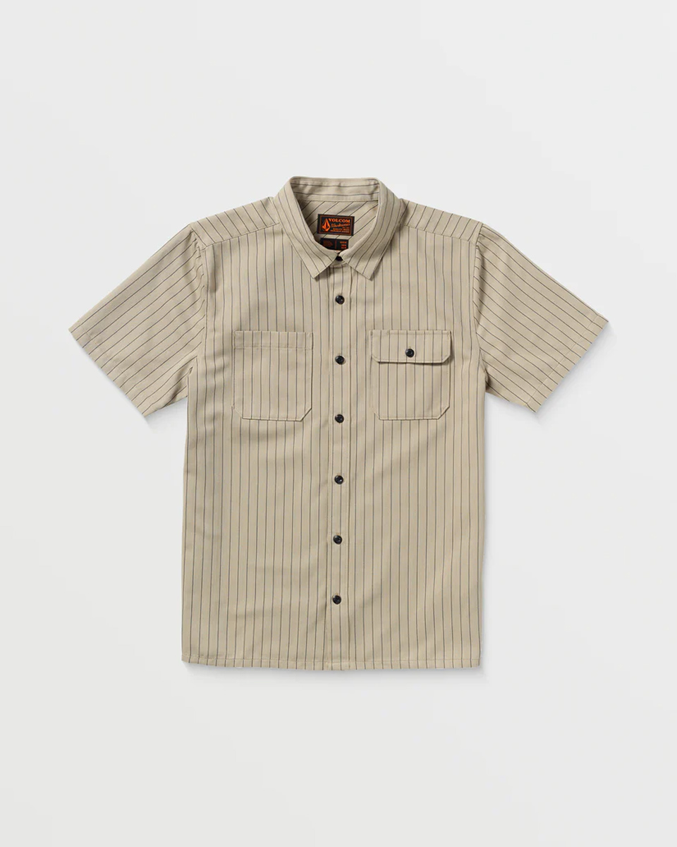 Volcom Volcom - TRADE STONE SS ΠΟΥΚΑΜΙΣΟ ΑΝΔΡΙΚΟ - LIGHT KHAKI
