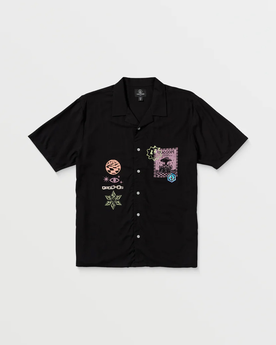 Volcom Volcom - RYGALSKI WOVEN SS ΠΟΥΚΑΜΙΣΟ ΑΝΔΡΙΚΟ - BLACK