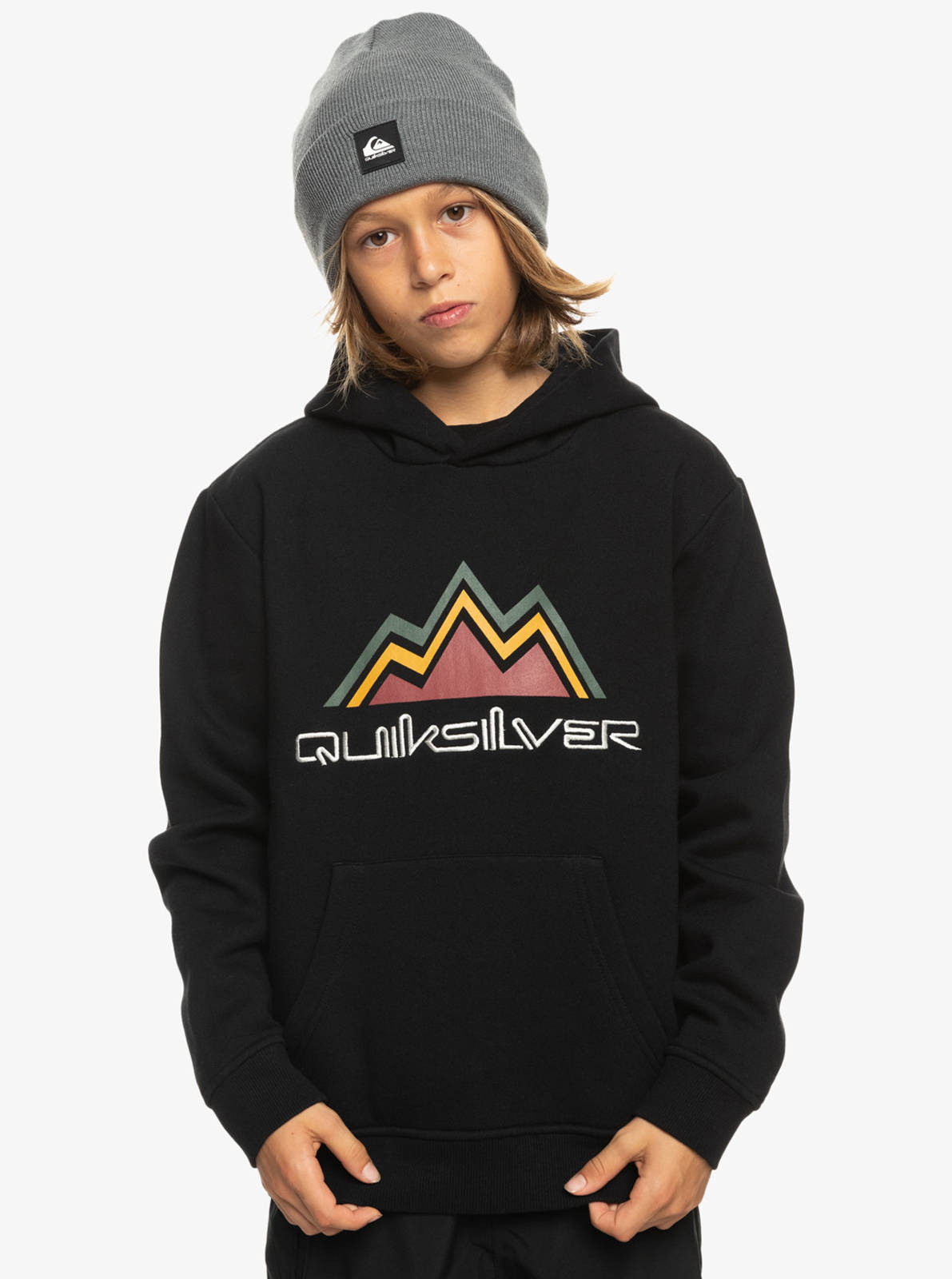 Quiksilver - SNOW BIG LOGO SNOW YOUTH HOODIE - BLACK φωτογραφία