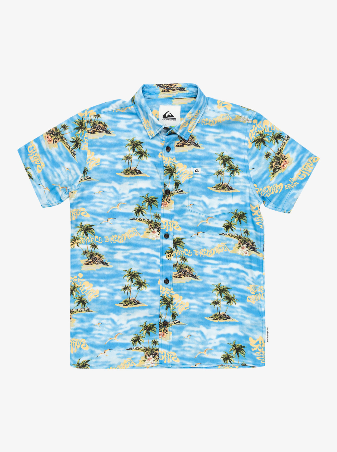 Quiksilver Quiksilver - SAFE PARADISE SS YOUTH ΠΟΥΚΑΜΙΣΟ ΠΑΙΔΙΚΟ BOY - ICE FIELDS NEBULAS BLUE