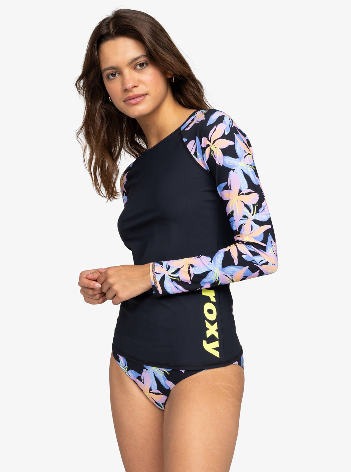Roxy - ROXY ACTIVE LS LYCRA PRINTED 2 ΜΑΓΙΟ ΓΥΝΑΙΚΕΙΟ - ANTHRACITE KISS φωτογραφία