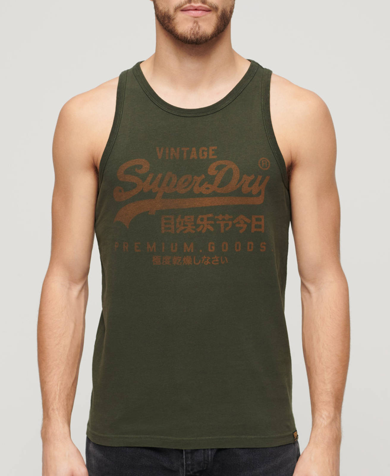 Superdry Superdry - OVIN CLASSIC VL HERITAGE VEST ΜΠΛΟΥΖΑ ΑΝΔΡΙΚΗ - SURPLUS GOODS OLIVE GREEN