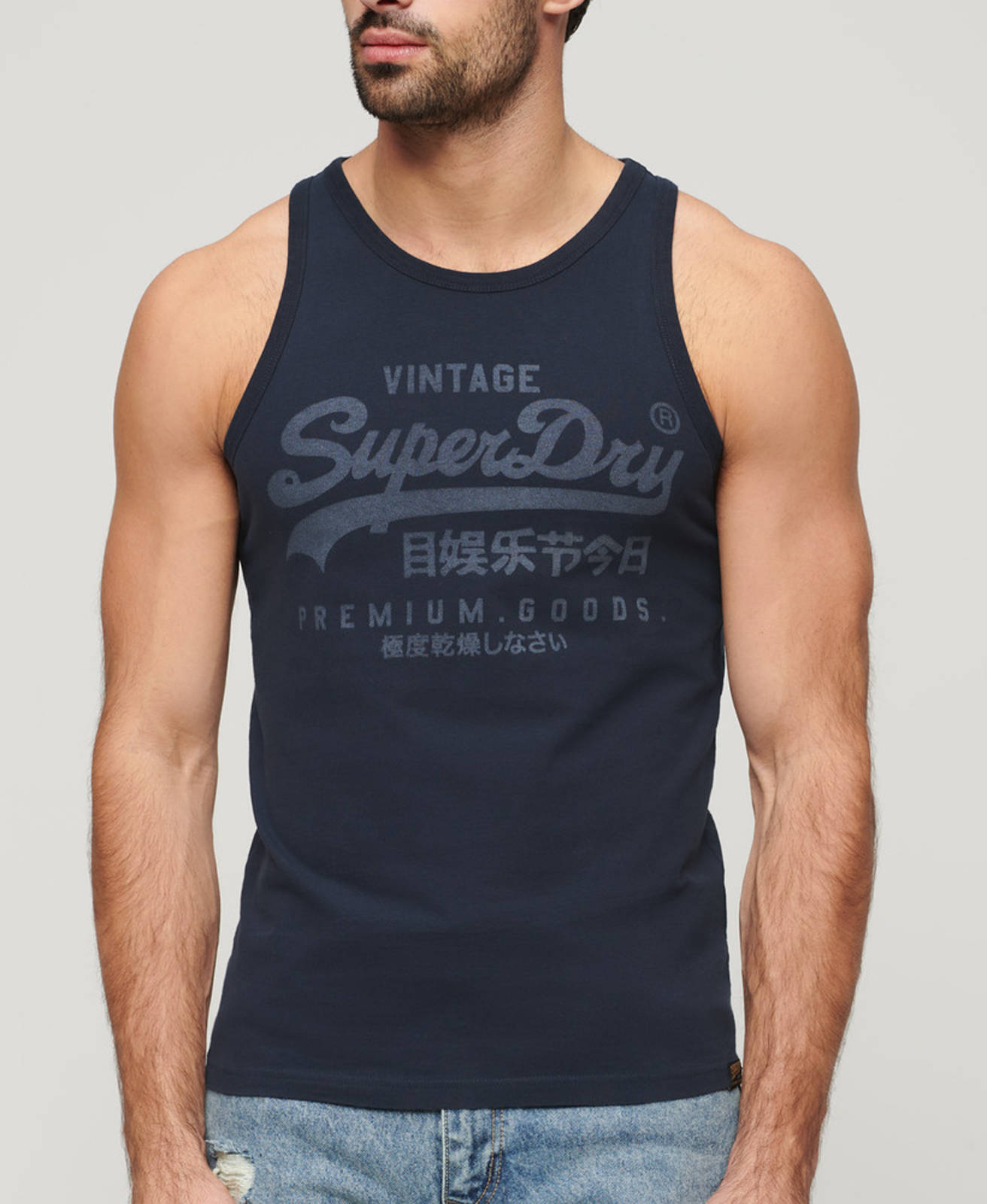 Superdry Superdry - OVIN CLASSIC VL HERITAGE VEST ΜΠΛΟΥΖΑ ΑΝΔΡΙΚΗ - ECLIPSE NAVY