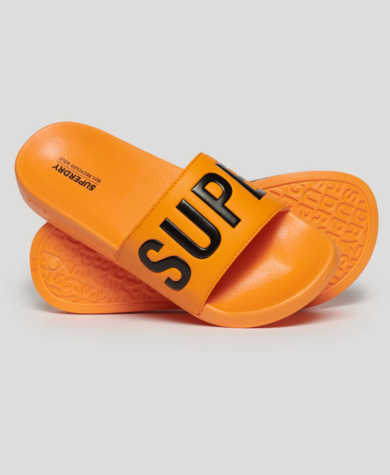 Superdry Superdry - D4 SDRY CORE VEGAN POOL SLIDE ΑΝΔΡΙΚΟ - BRIGHT MARIGOLD/BLACK