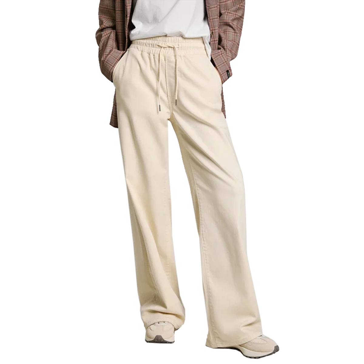 Pepe Jeans - LOOSE ST PANTS HW GYM 32 ΠΑΝΤΕΛΟΝΙ ΓΥΝΑΙΚΕΙΟ - ECRU WHITE φωτογραφία