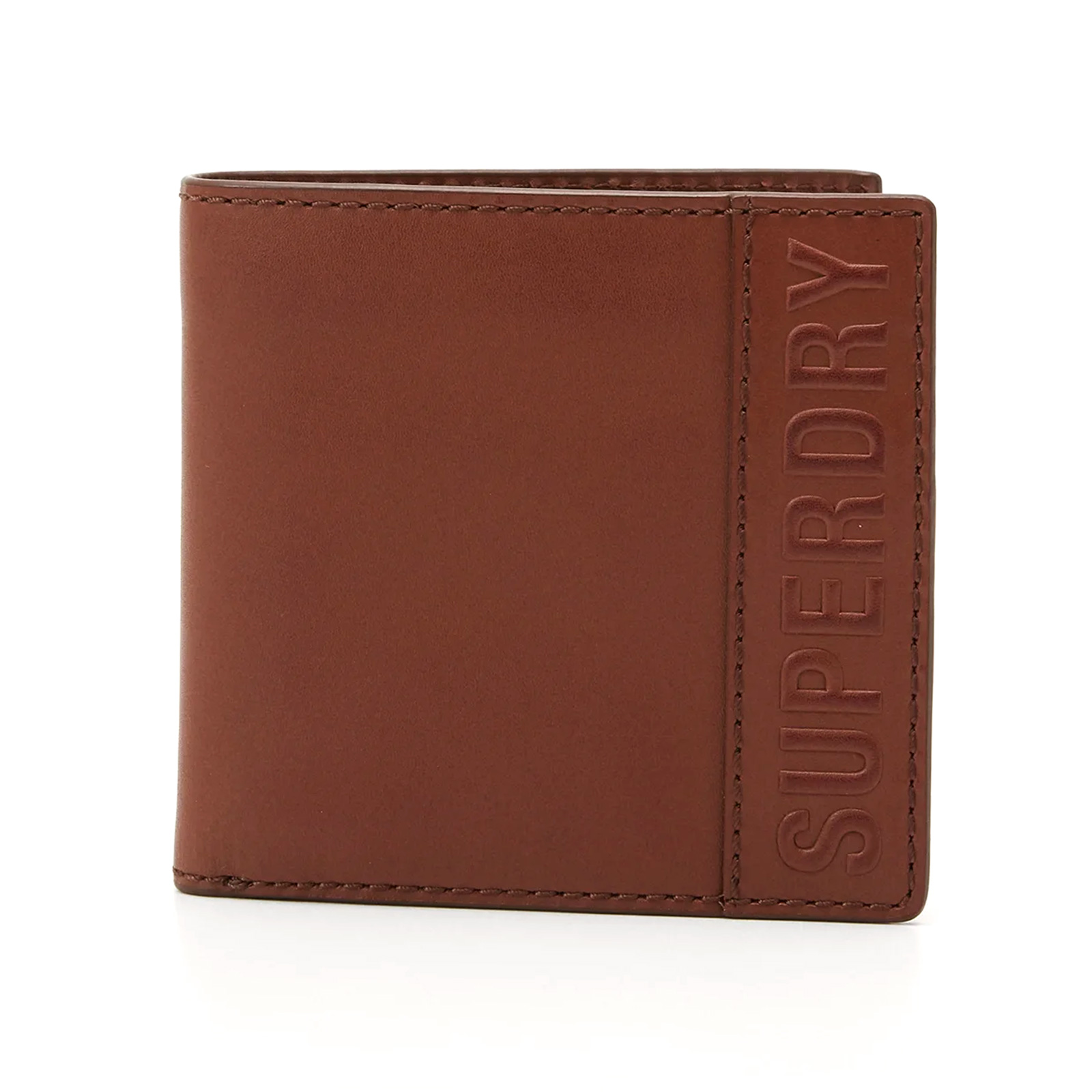 Superdry - VERMONT BIFOLD LEATHER WALLET - TAN