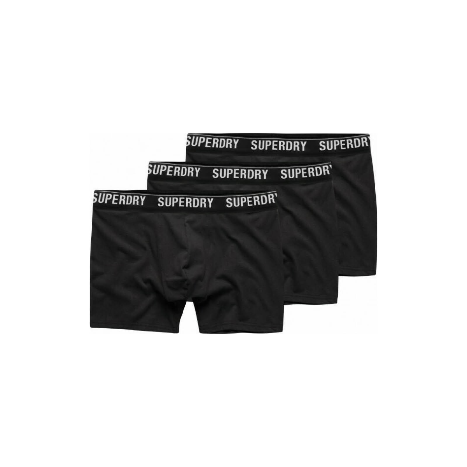 Superdry Superdry - BOXER MULTI TRIPLE PACK - BLACK/BLACK OPTIC
