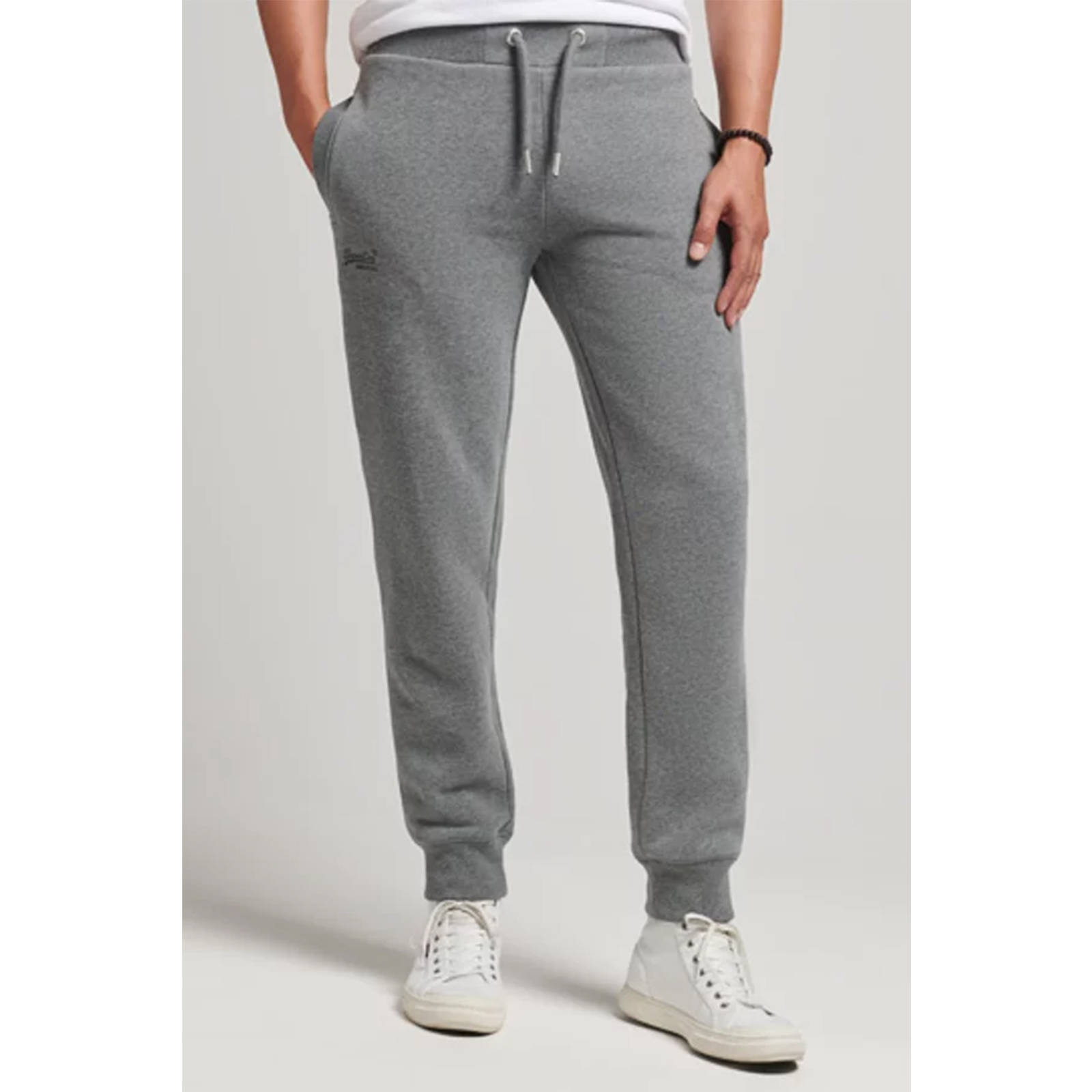 Superdry - VINTAGE LOGO EMB JOGGER - CHARCOAL GREY MARL φωτογραφία