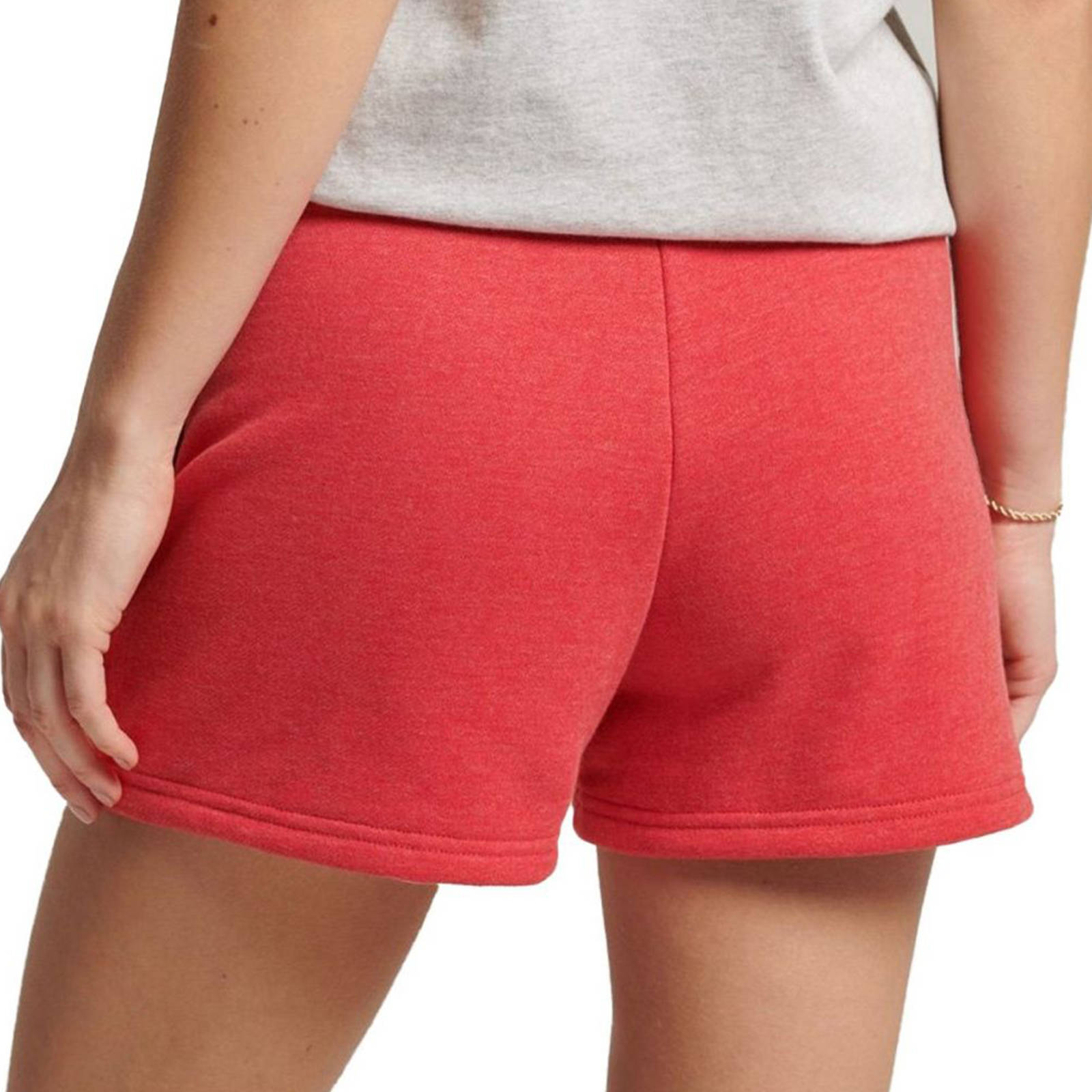 Superdry - VINTAGE LOGO EMB JERSEY SHORT - PAPAYA RED MARL φωτογραφία