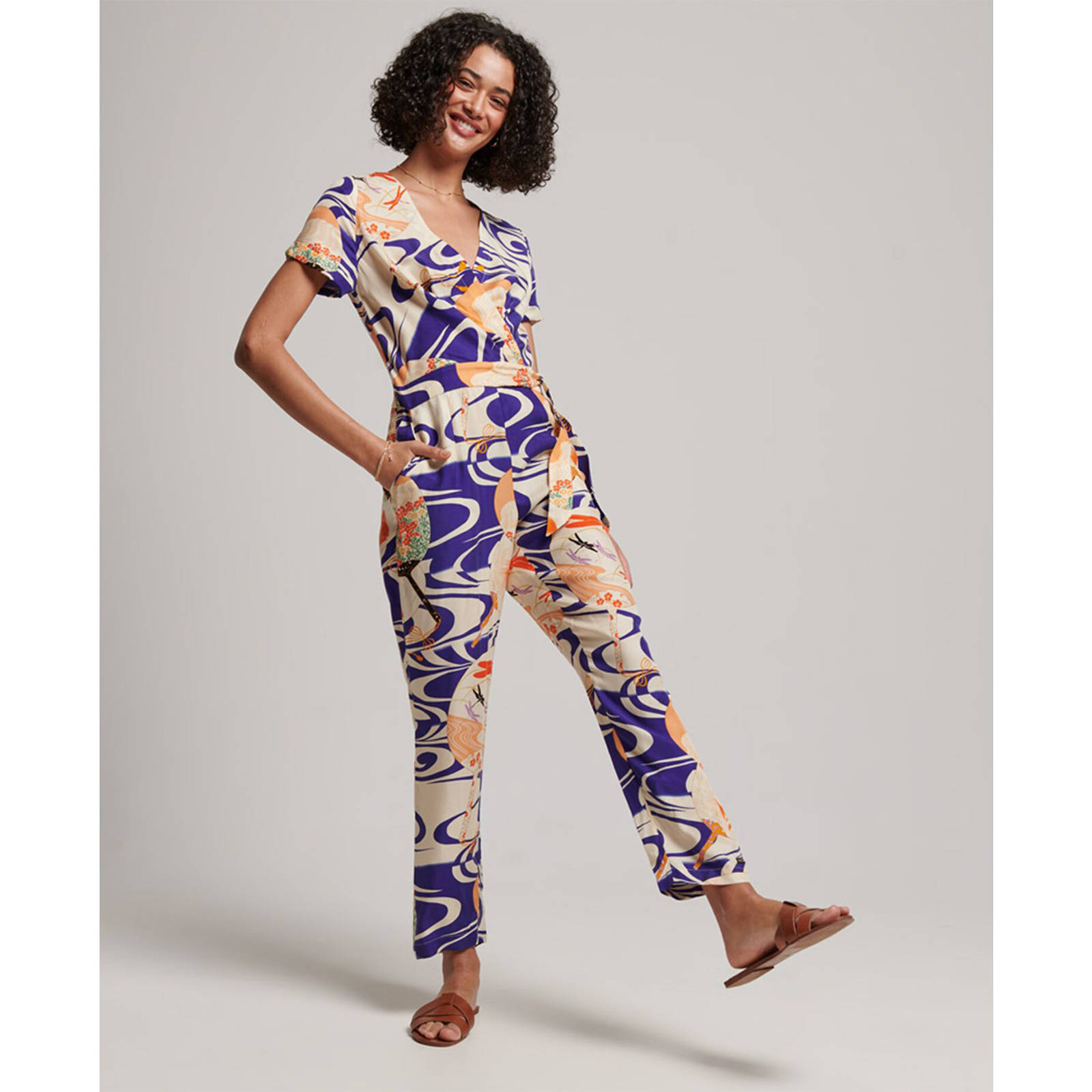  Superdry - VINTAGE WOVEN JUMPSUIT - RYUSUI BLUE 2025