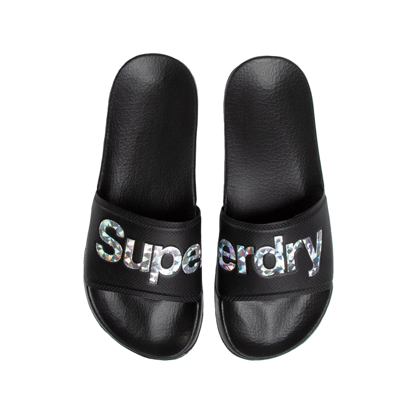 Superdry - D1 HOLO INFIL POOL SLIDE - BLACK Γυναικεία > Παπούτσια > Παντόφλες > Παντόφλα