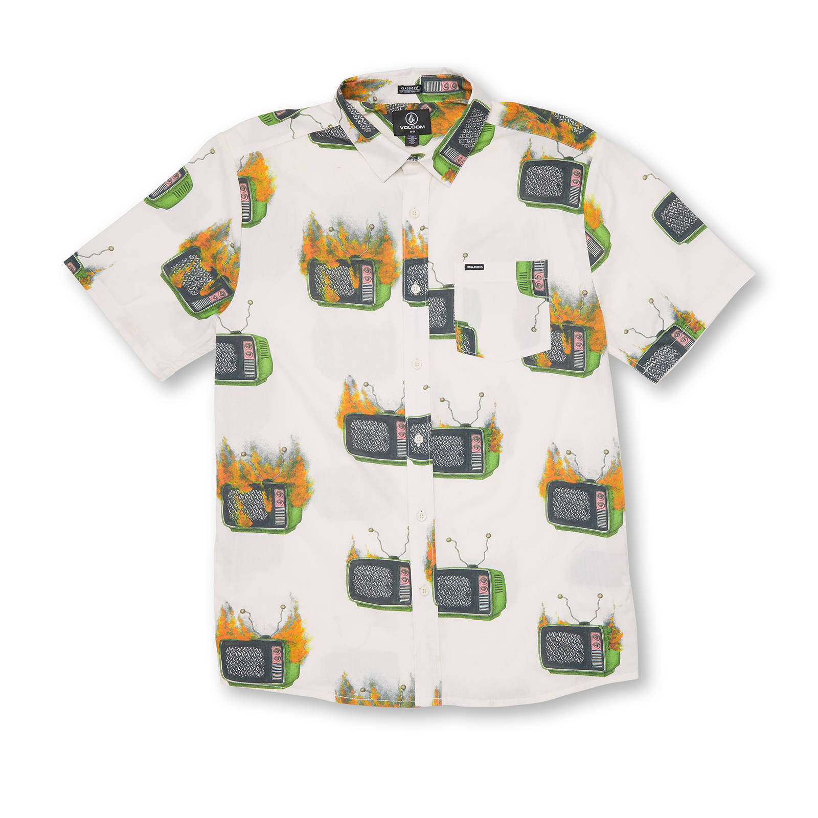 Volcom Volcom - FA J HAGER WOVEN SS - WHITECAP GREY