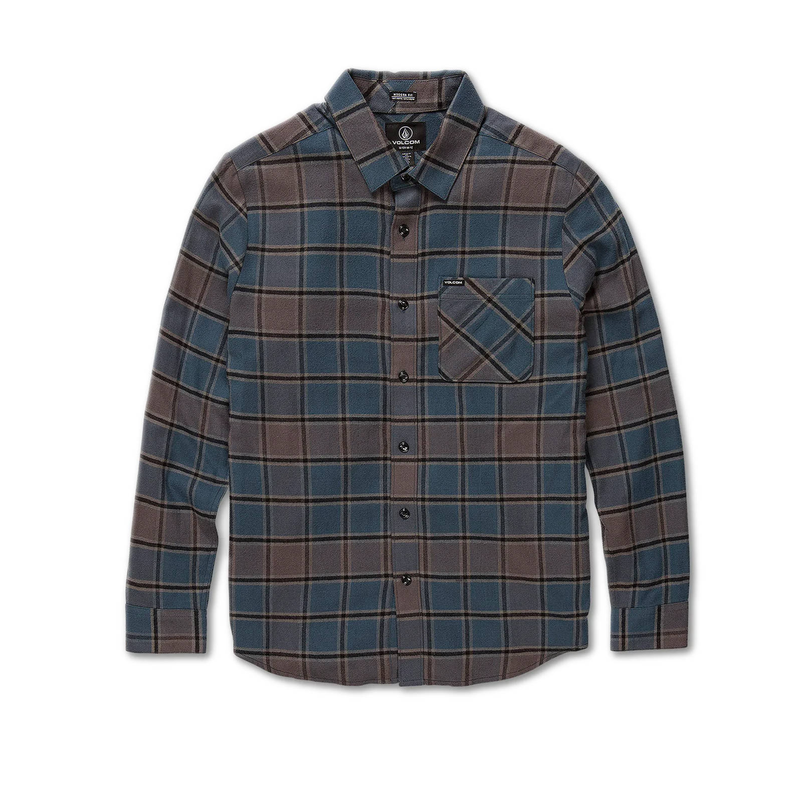 Volcom Volcom - FA CADEN PLAID LS - MARINA BLUE