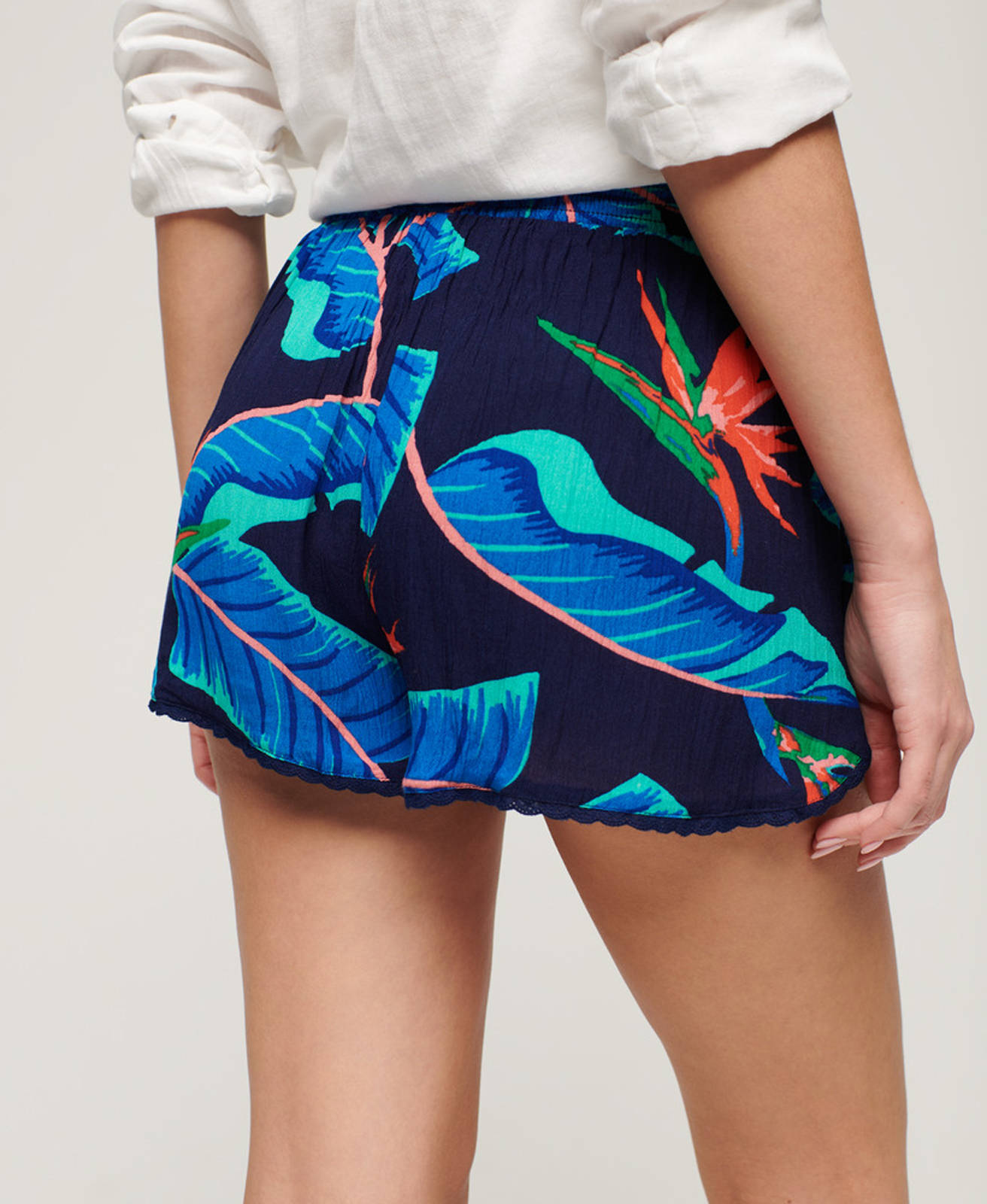 Superdry - BEACH SHORT ΣΟΡΤΣ ΓΥΝΑΙΚΕΙΟ - NAVY PARADISE φωτογραφία