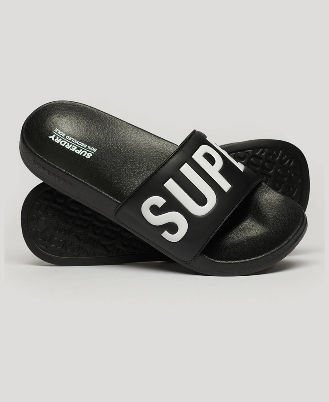 Superdry - SDRY CORE VEGAN POOL SLIDE ΠΑΝΤΟΦΛΑ ΓΥΝΑΙΚΕΙΑ - BLACK/OPTIC 2025