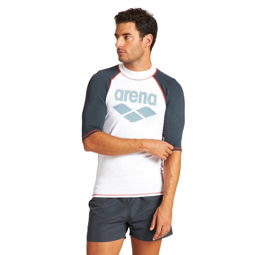 Arena Arena - M RASH VEST S/S SUN PROTECTION - WHITE ANTHRACITE