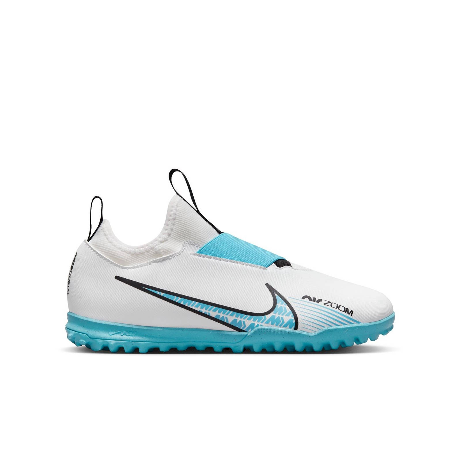 Nike – NIKE JR. ZOOM MERCURIAL VAPOR 15 ACADEMY TF – WHITE/BALTIC BLUE-PINK BLAST