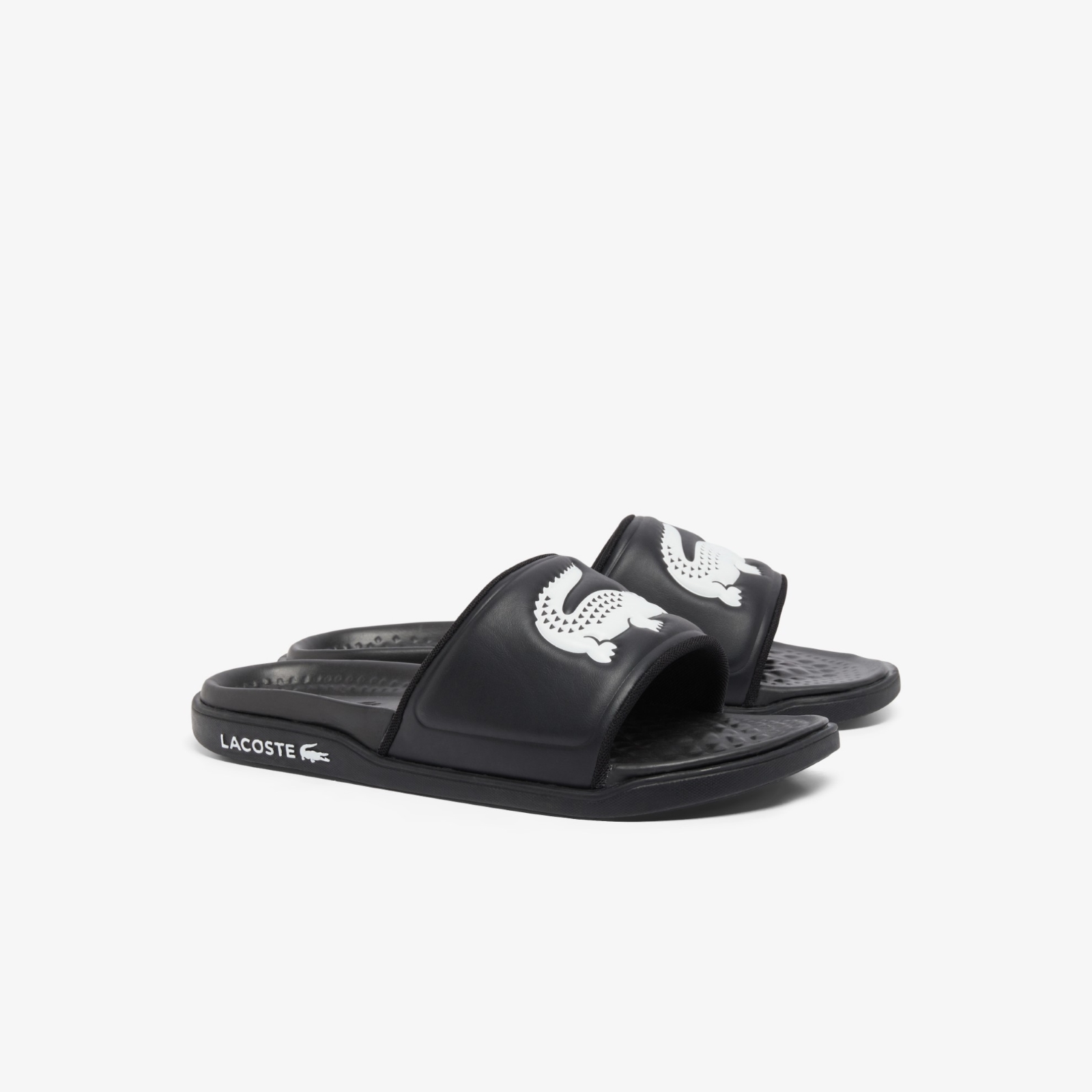 Lacoste - ΥΠΟΔΗΜΑ ΑΝΔΡΙΚΟ SERVE SLIDE DUAL 1253 - BLK/WHT φωτογραφία
