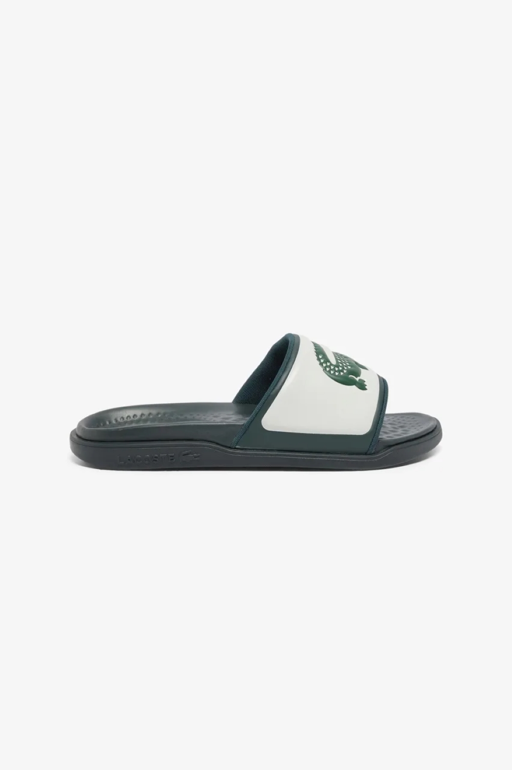Lacoste Lacoste - ΥΠΟΔΗΜΑ ΑΝΔΡΙΚΟ SERVE SLIDE DUAL 1254 - OFF WHT/DK GRN