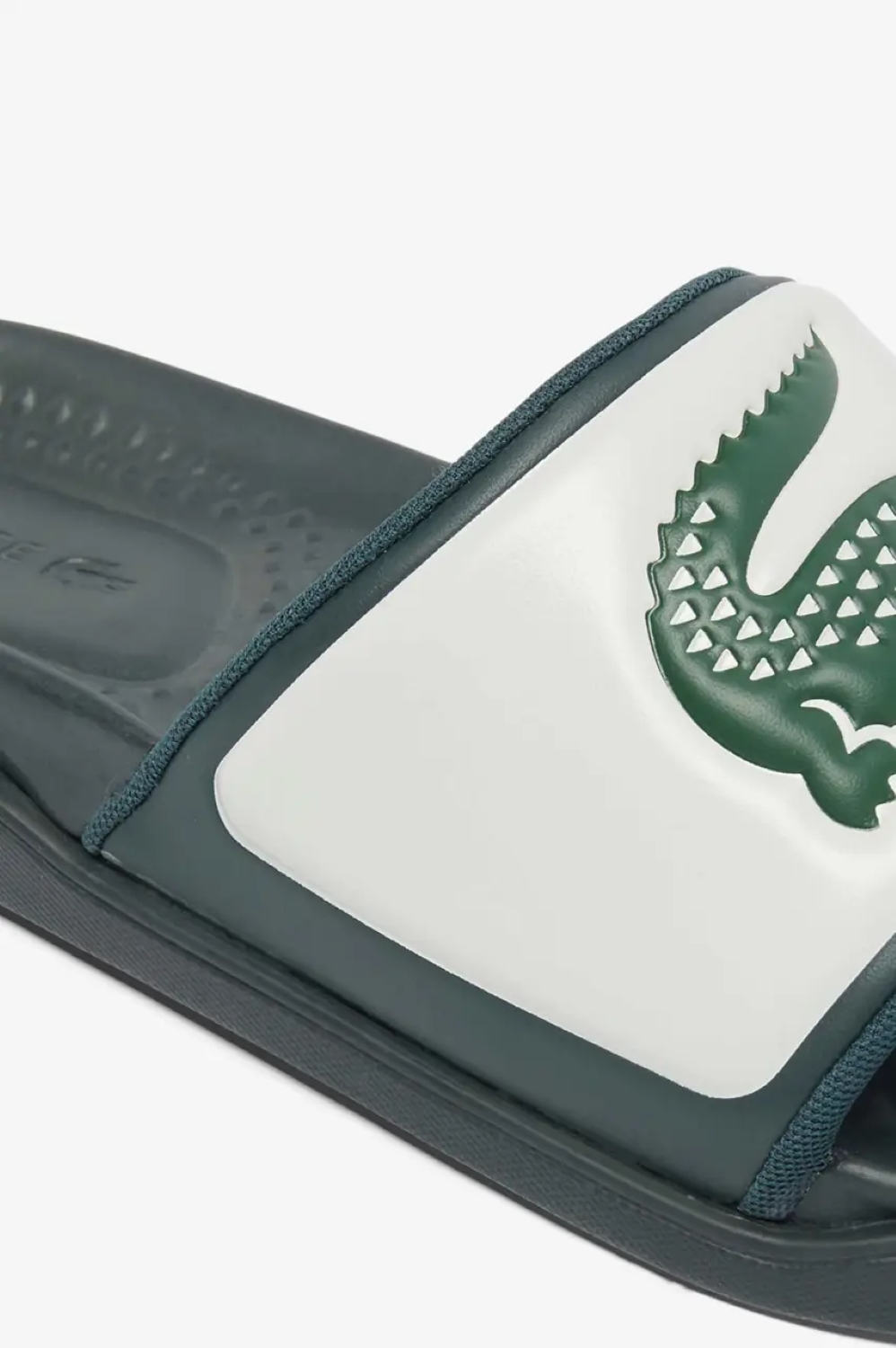 Lacoste - ΥΠΟΔΗΜΑ ΑΝΔΡΙΚΟ SERVE SLIDE DUAL 1254 - OFF WHT/DK GRN φωτογραφία