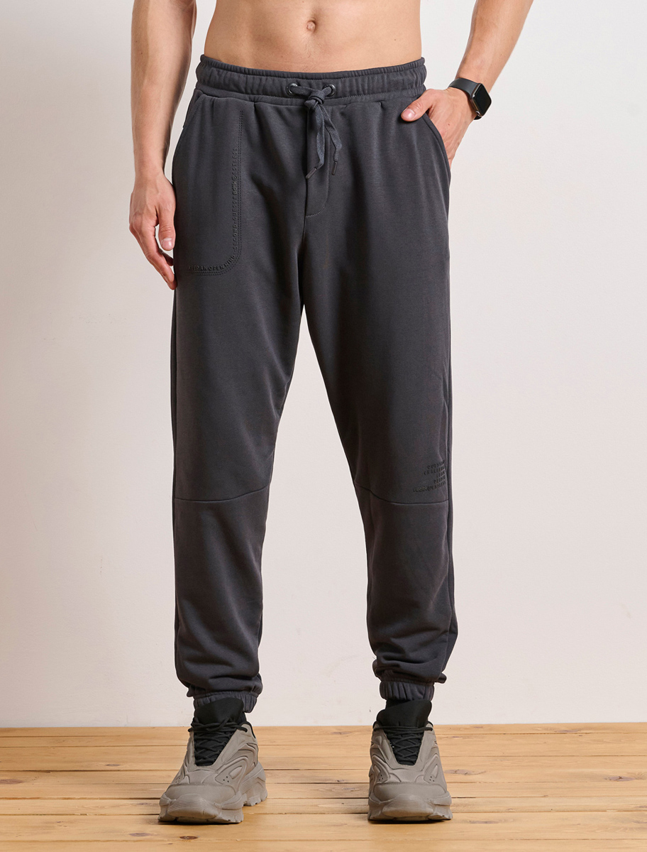 Body Talk Body Talk - Ανδρική αθλητική jogger φόρμα `RESTLESS` - COAL