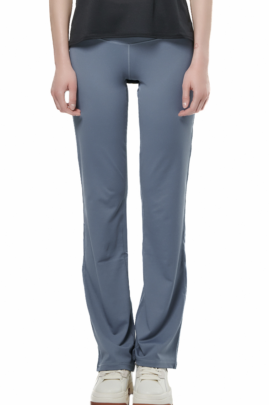 Body Action Body Action - WOMEN'S HIGH WAISTED WIDE-LEG LEGGINGS - CHINA BLUE