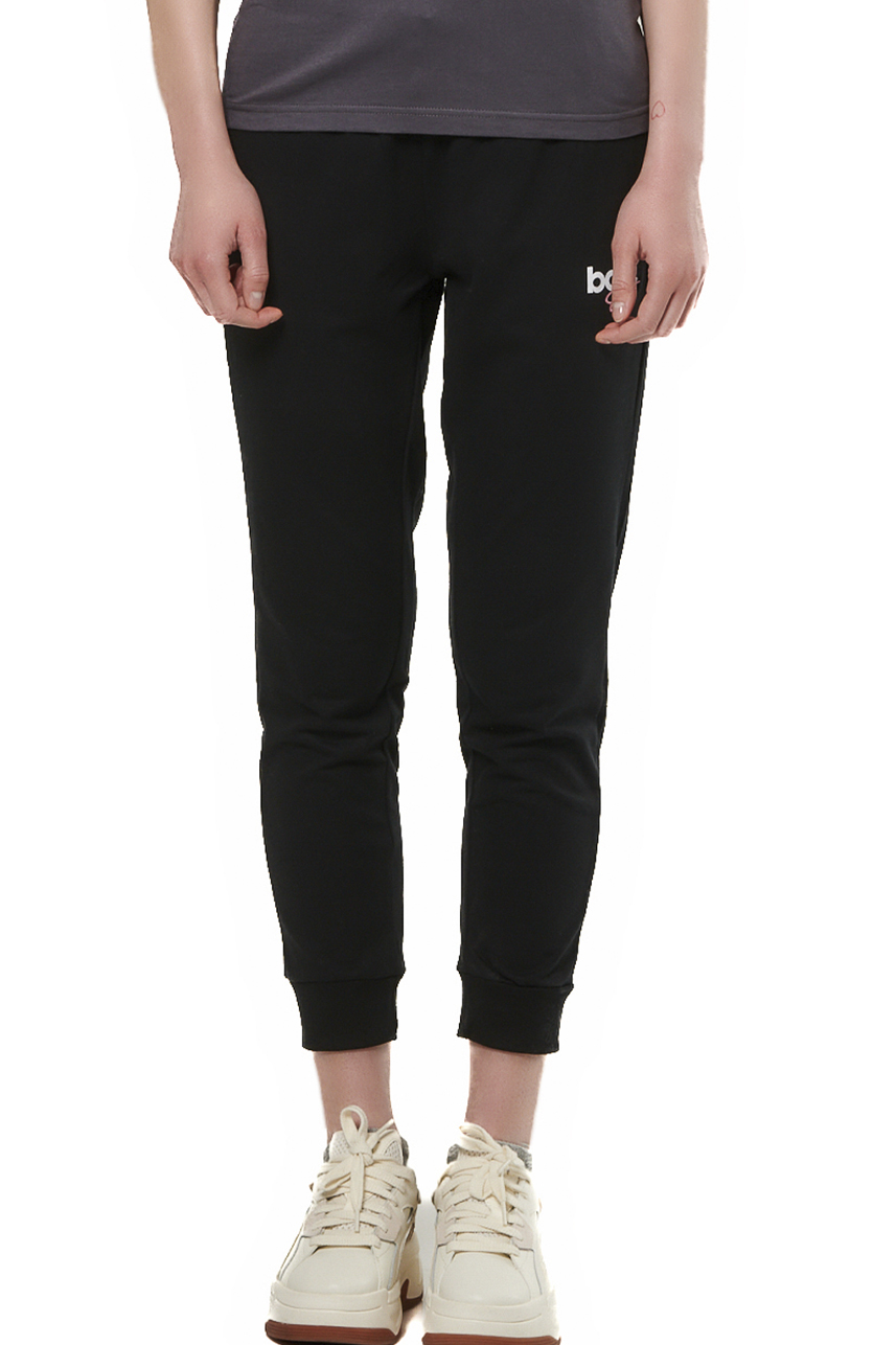 Body Action Body Action - WOMEN'S ESSENTIALS FRENCH TERRY PANTS - BLACK