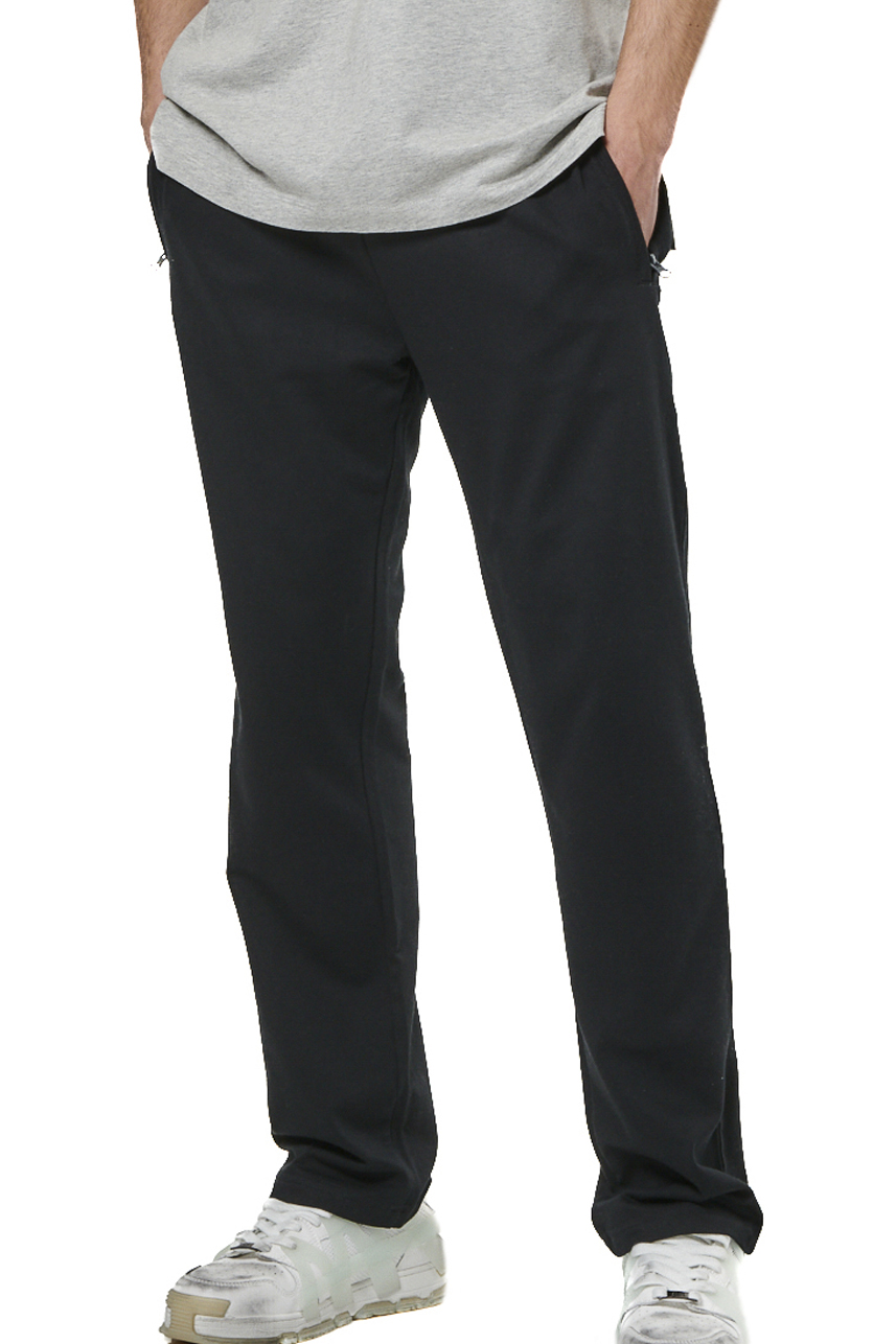 Body Action Body Action - MEN'S ESSENTIALS FRENCH TERRY PANTS - BLACK
