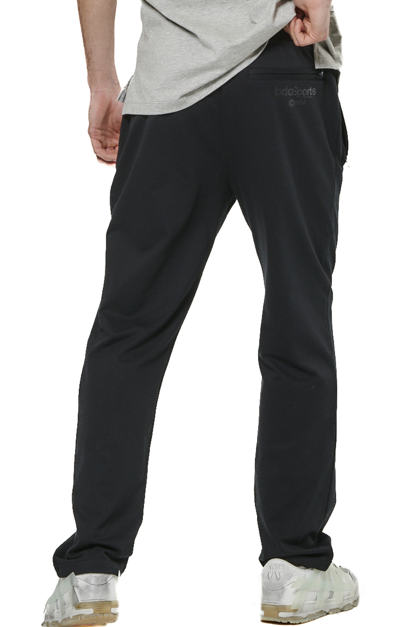 Body Action - MEN'S ESSENTIALS FRENCH TERRY PANTS - BLACK φωτογραφία