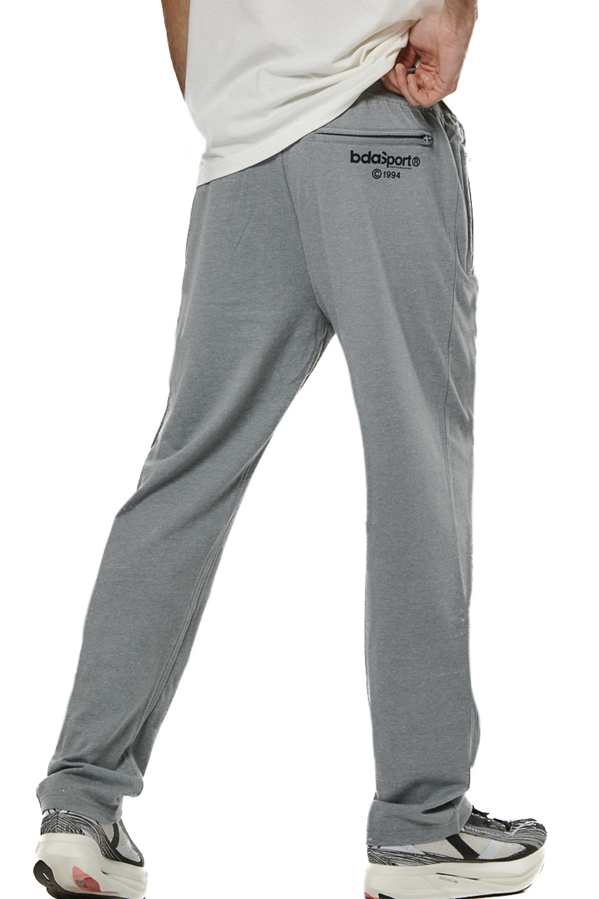 Body Action - MEN'S ESSENTIALS FRENCH TERRY PANTS - SILVER GREY φωτογραφία