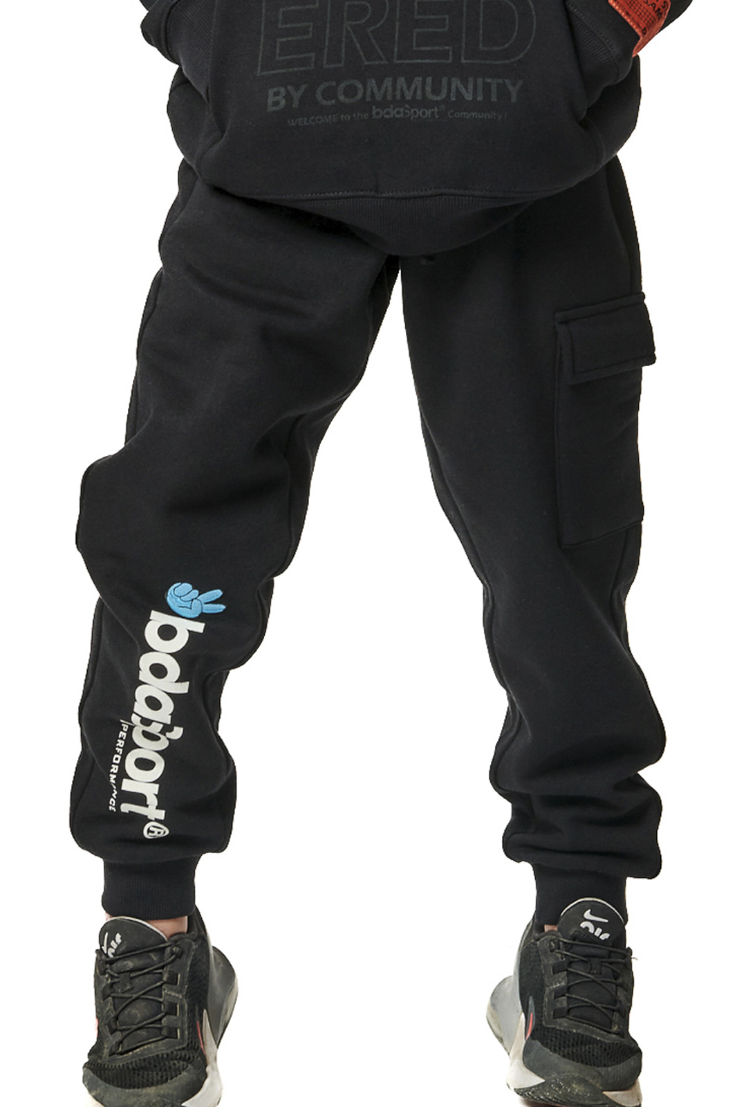 Body Action Body Action - BOY'S JOGGING PANTS - BLACK
