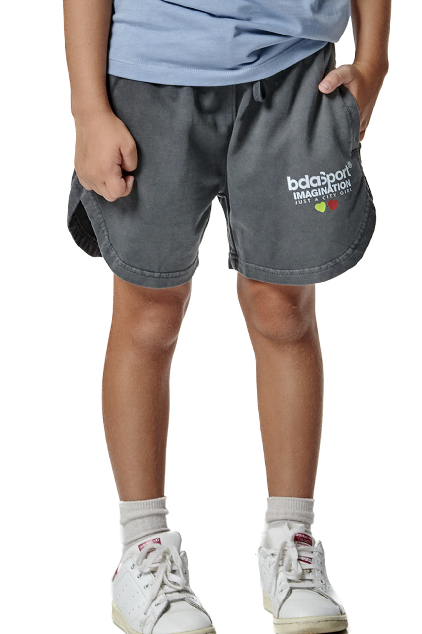 Body Action Body Action - GIRL'S NATURAL DYE SHORTS - BLACK