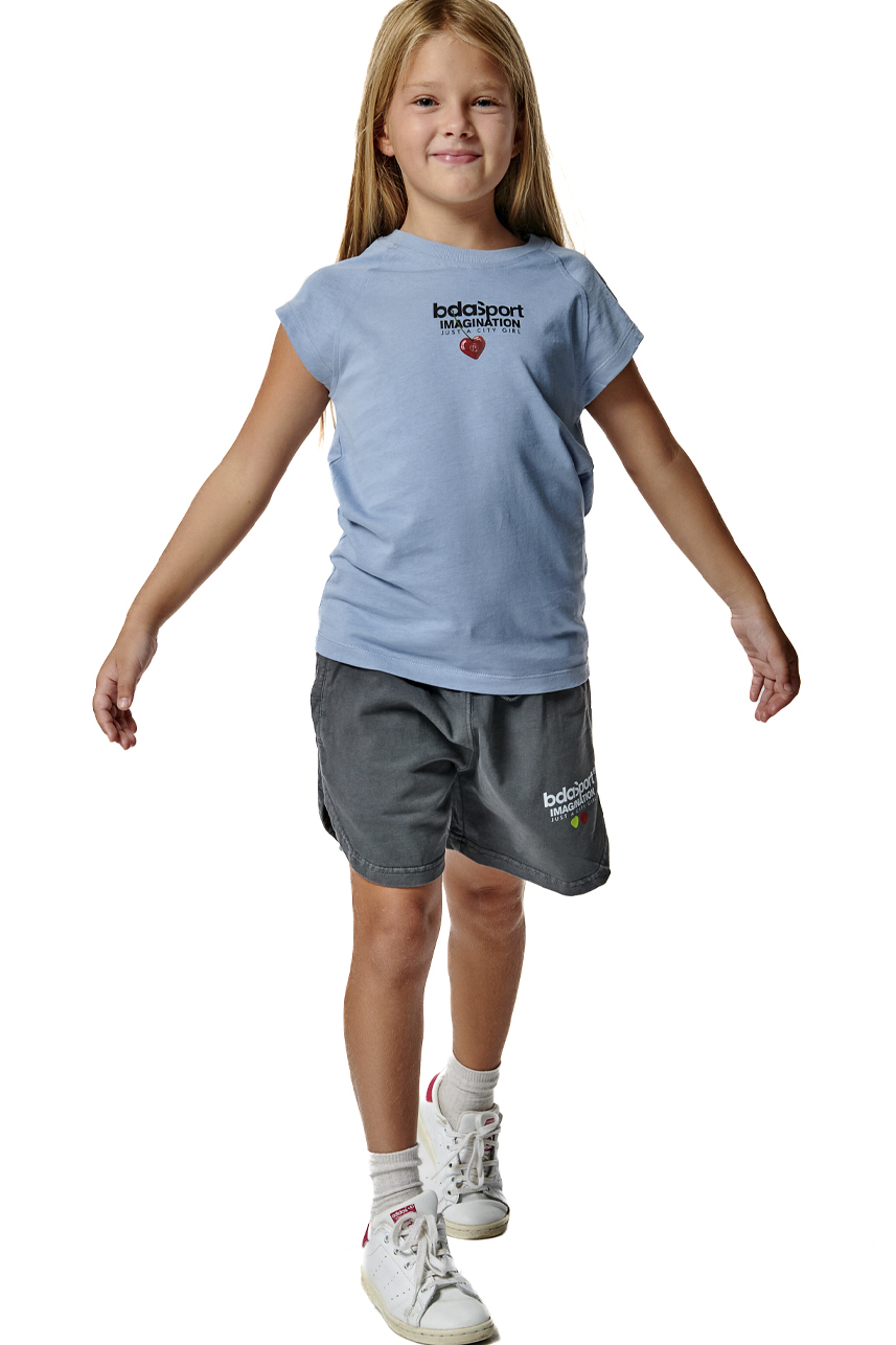 Body Action - GIRL'S NATURAL DYE SHORTS - BLACK φωτογραφία