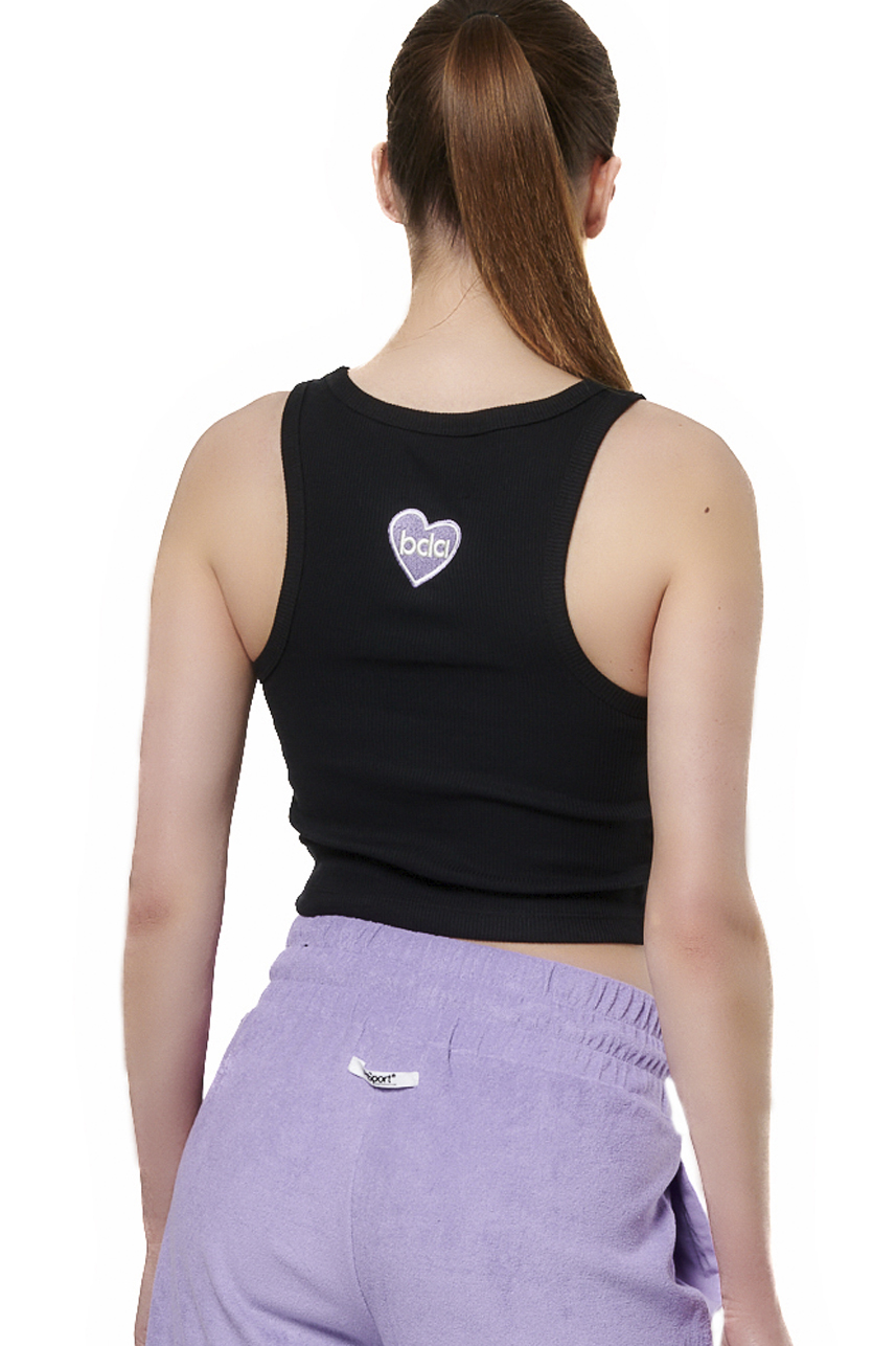 Body Action - WOMEN'S BASIC TANK TOP - BLACK φωτογραφία