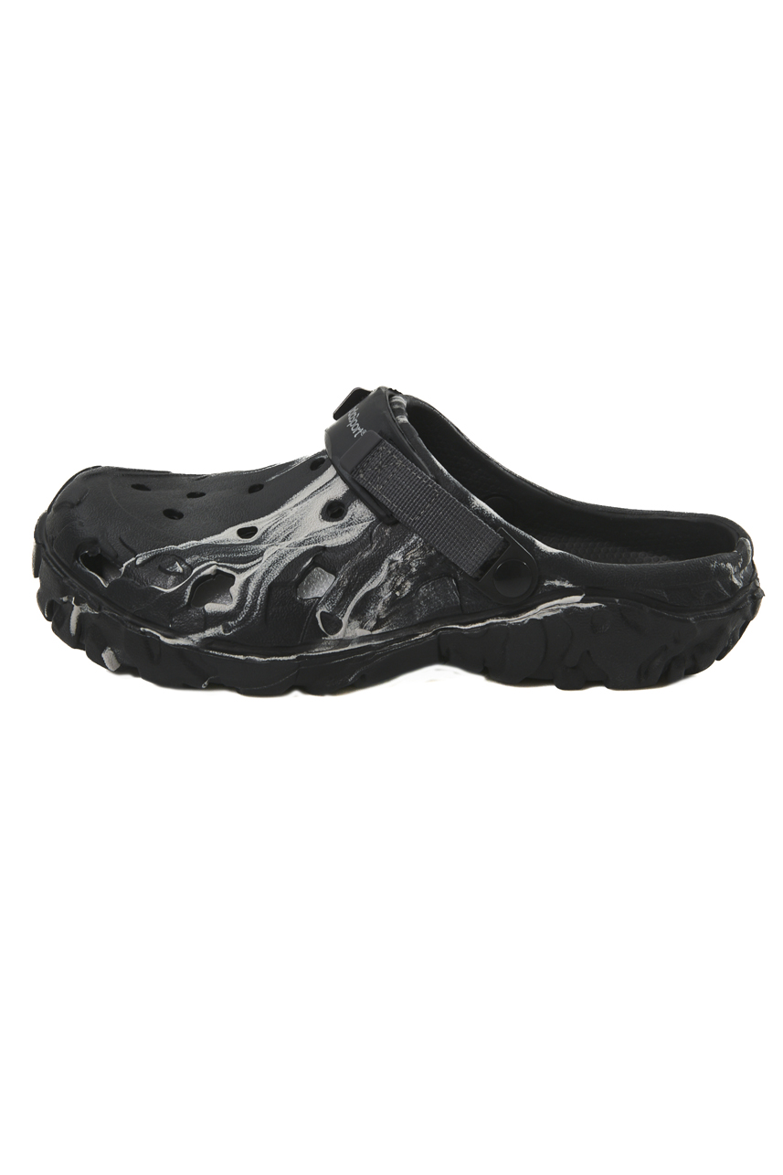 Body Action Body Action - MEN'S ALL TERRAIN SLIDERS - BLACK MULTI CAMO