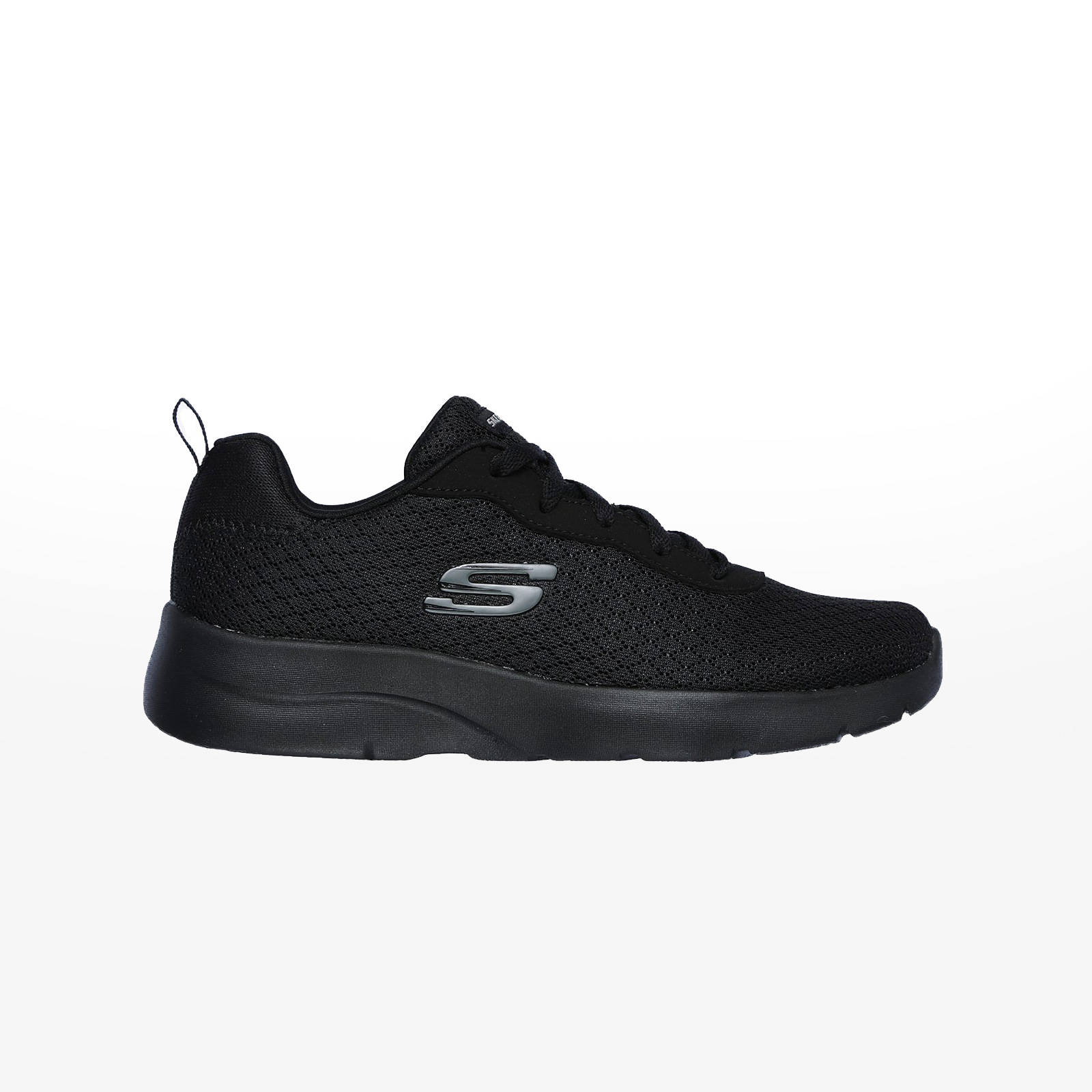 Skechers Skechers - DIAMOND MESH LACE UP W/ MEMORY - ΜΑΥΡΟ