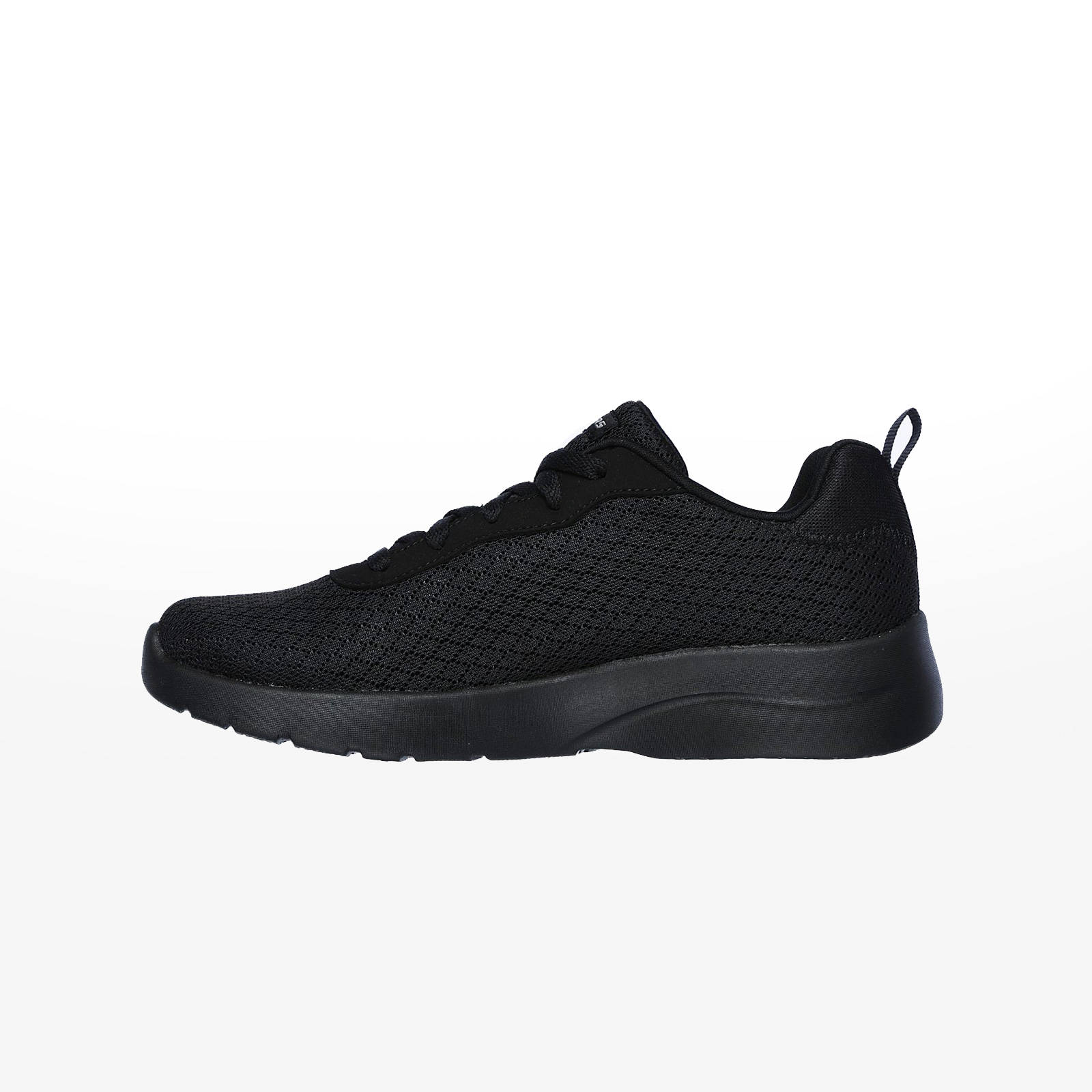 Skechers - DIAMOND MESH LACE UP W/ MEMORY - ΜΑΥΡΟ φωτογραφία