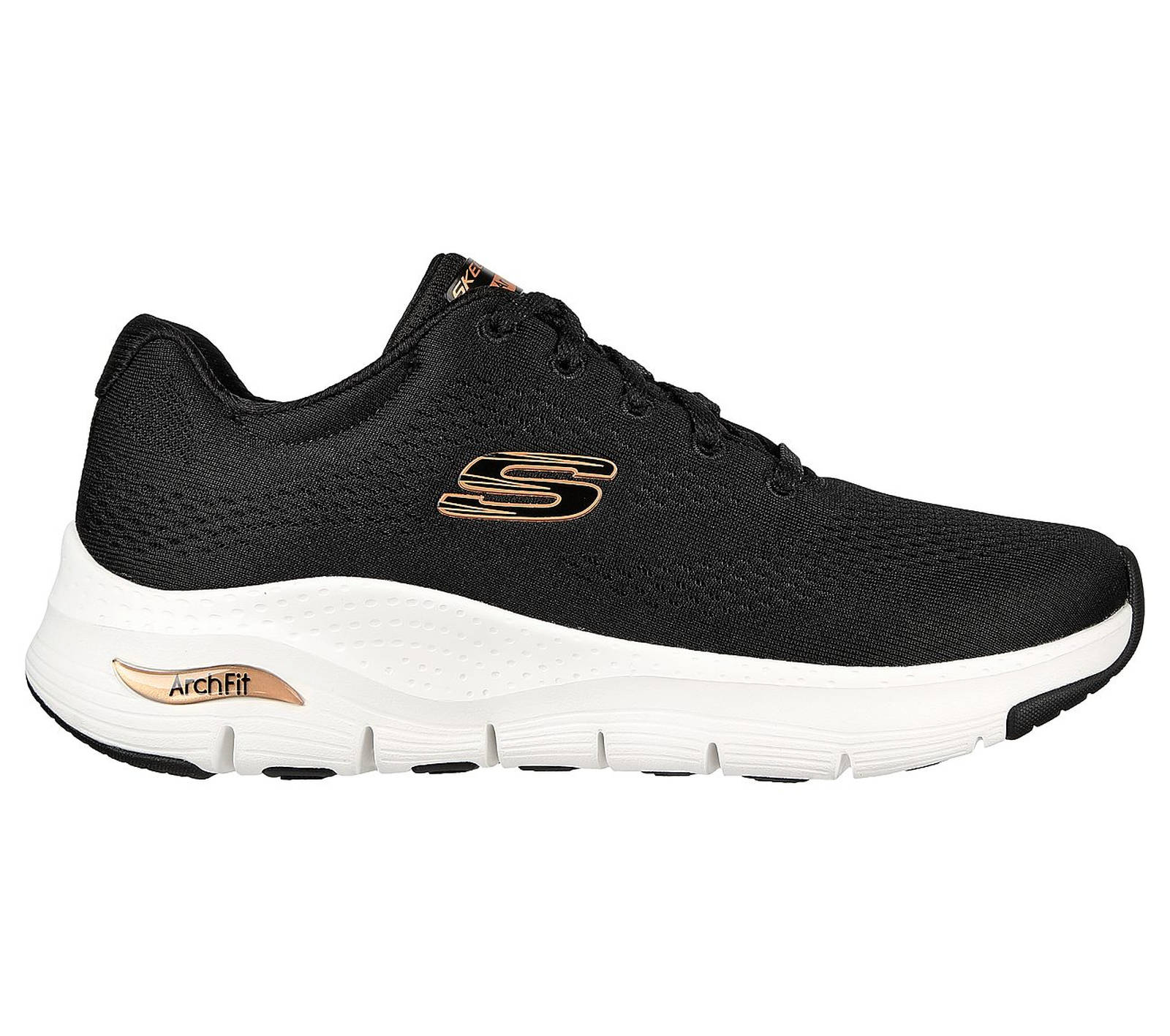 Skechers - ARCH FIT - BIG APPEAL - ΜΑΥΡΟ-ΡΟΖ ΧΡΥΣΟ Γυναικεία > Παπούτσια > Αθλητικά > Παπούτσι Low Cut