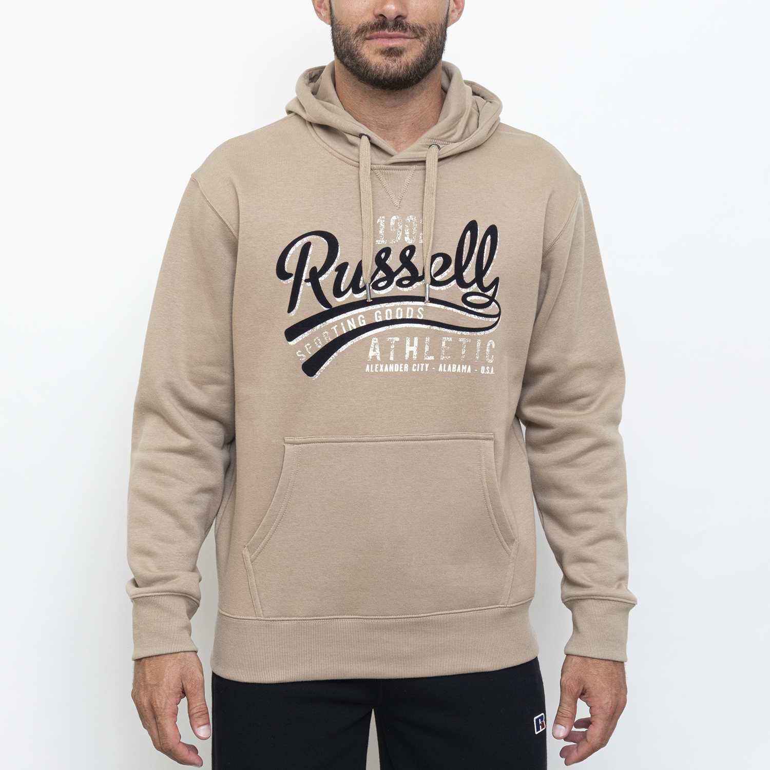 Russell Athletic - PARK-PULL OVER HOODY - SILVER MINK