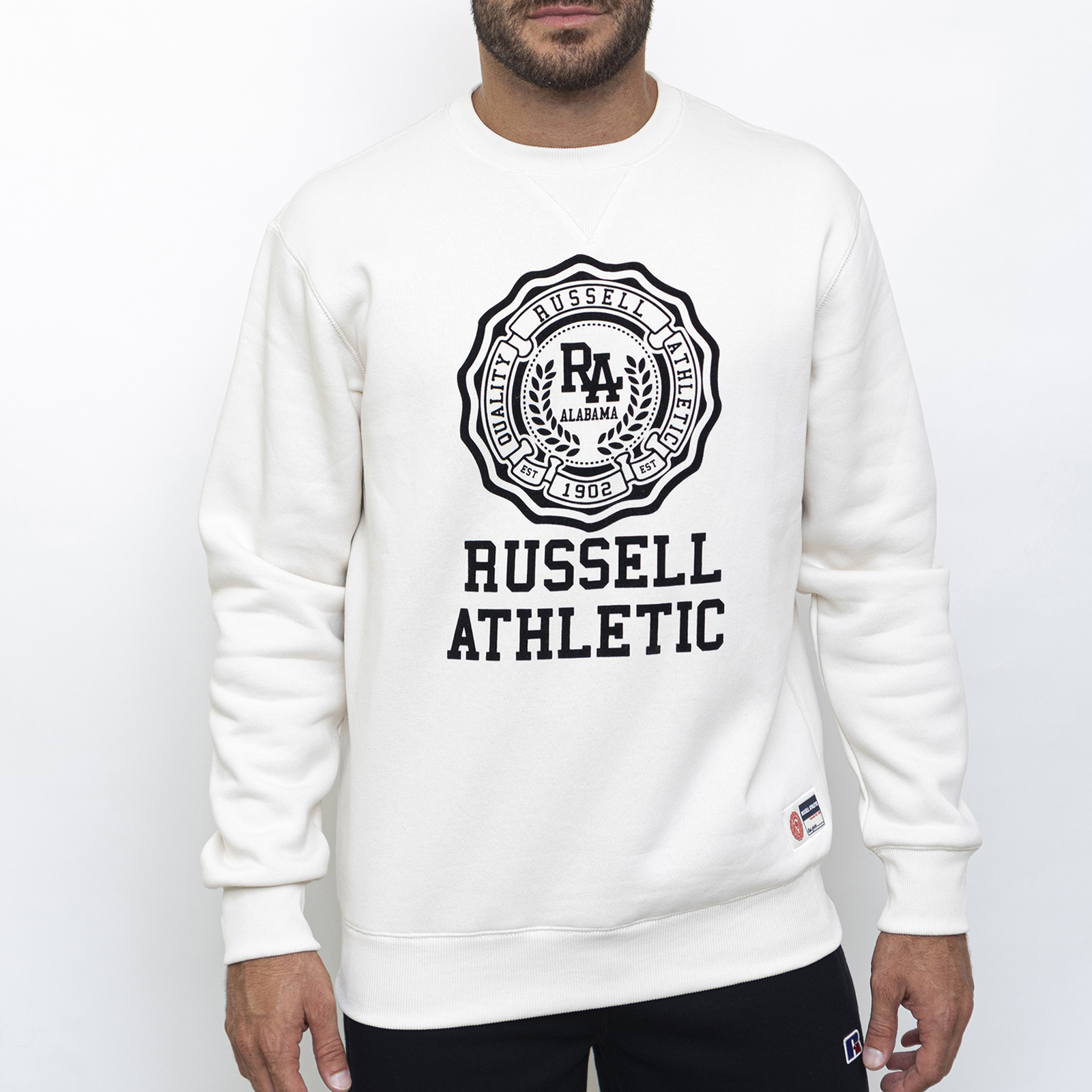 Russell Athletic - ATH ROSE-CREWNECK SWEATSHIRT - WHITE SAND