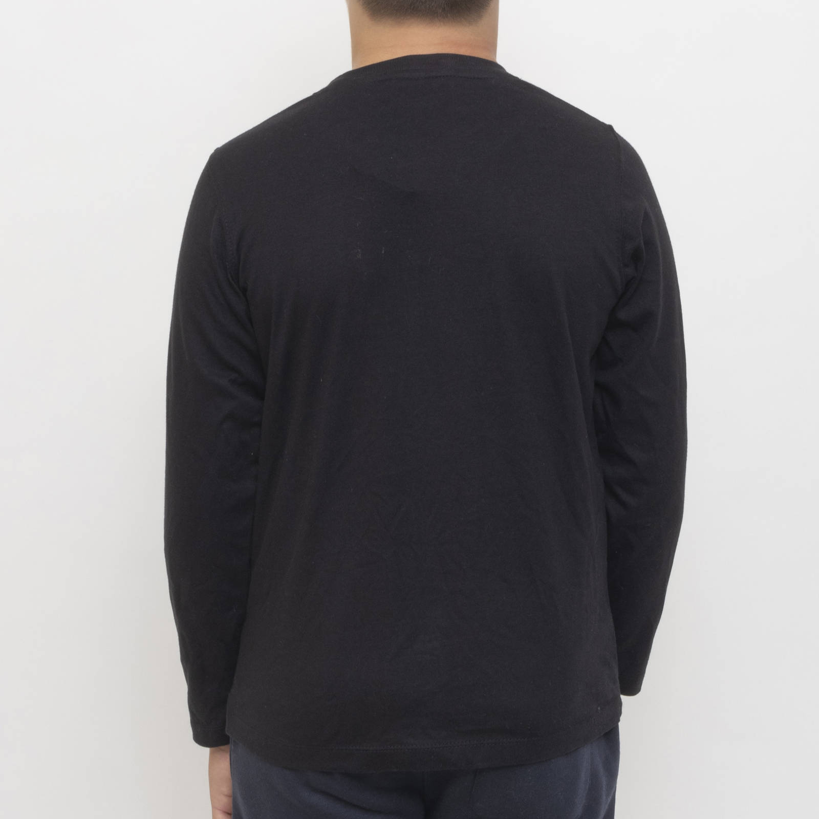 Russell Athletic - L/S CREW NECK T-SHIRT - ΜΑΥΡΟ φωτογραφία