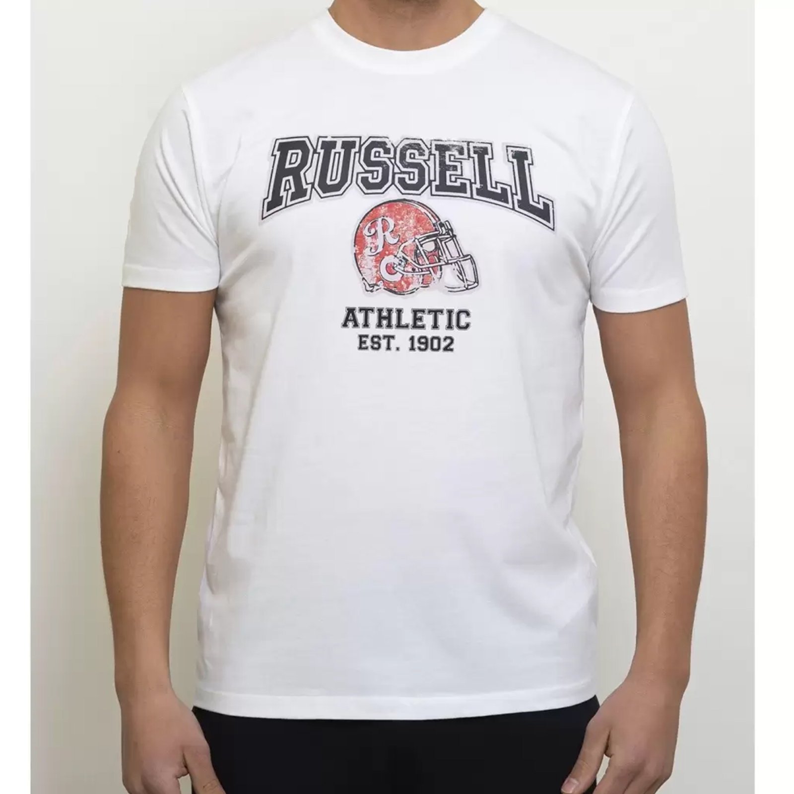 Russell Athletic - S/S CREWNECK TEE SHIRT - ΛΕΥΚΟ/UWH