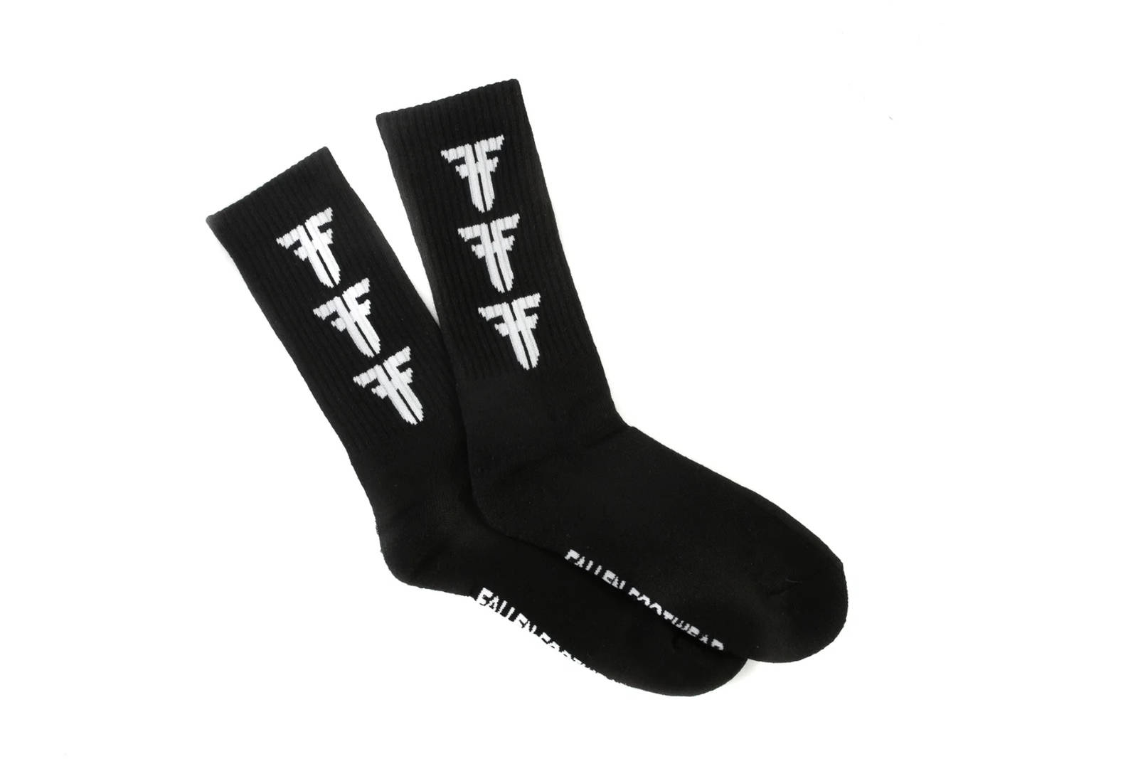 Fallen Fallen - STEP & REPEAT SOCK - BLACK / WHITE