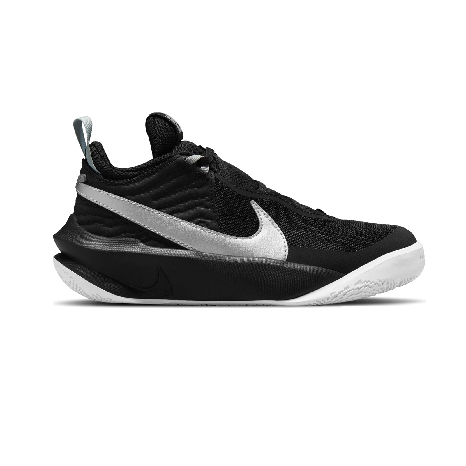 Nike - TEAM HUSTLE D 10 (PS) - BLACK/METALLIC SILVER-VOLT-WHITE Παιδικά > Παπούτσια > Αθλητικά > Μποτάκι High Cut